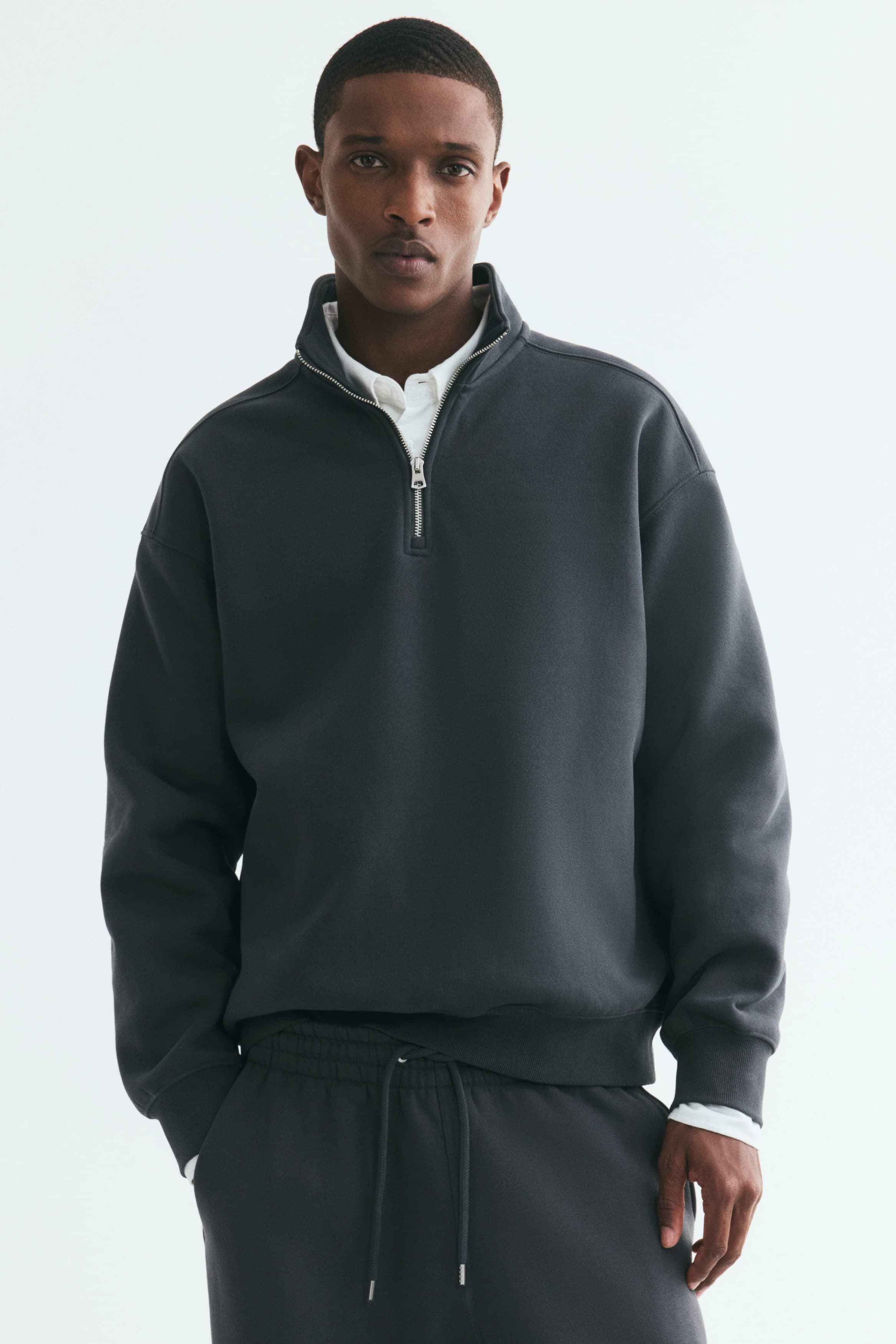 Ziptop-sweater - Loose Fit
