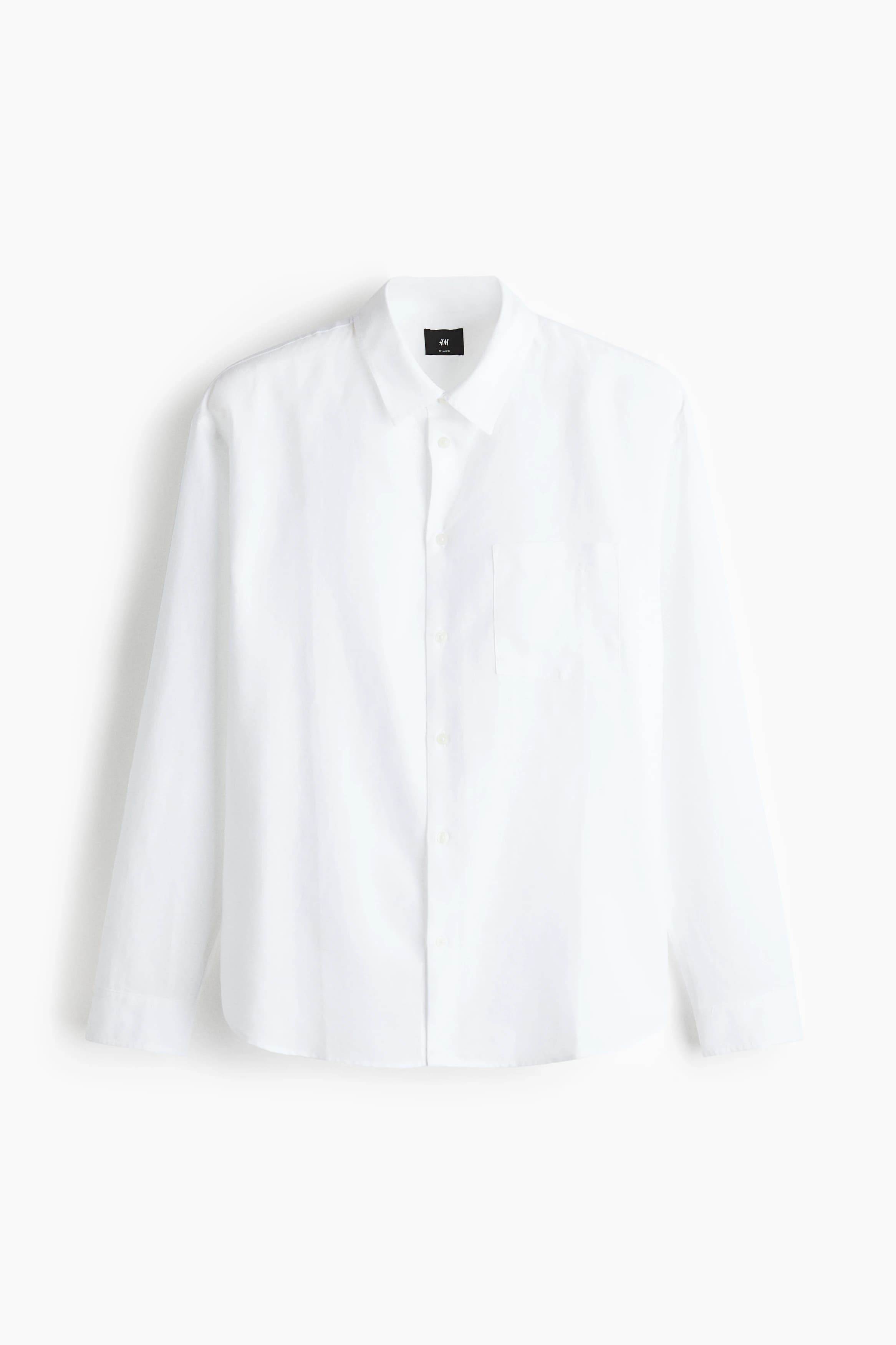 Overhemd van linnenmix - Relaxed Fit