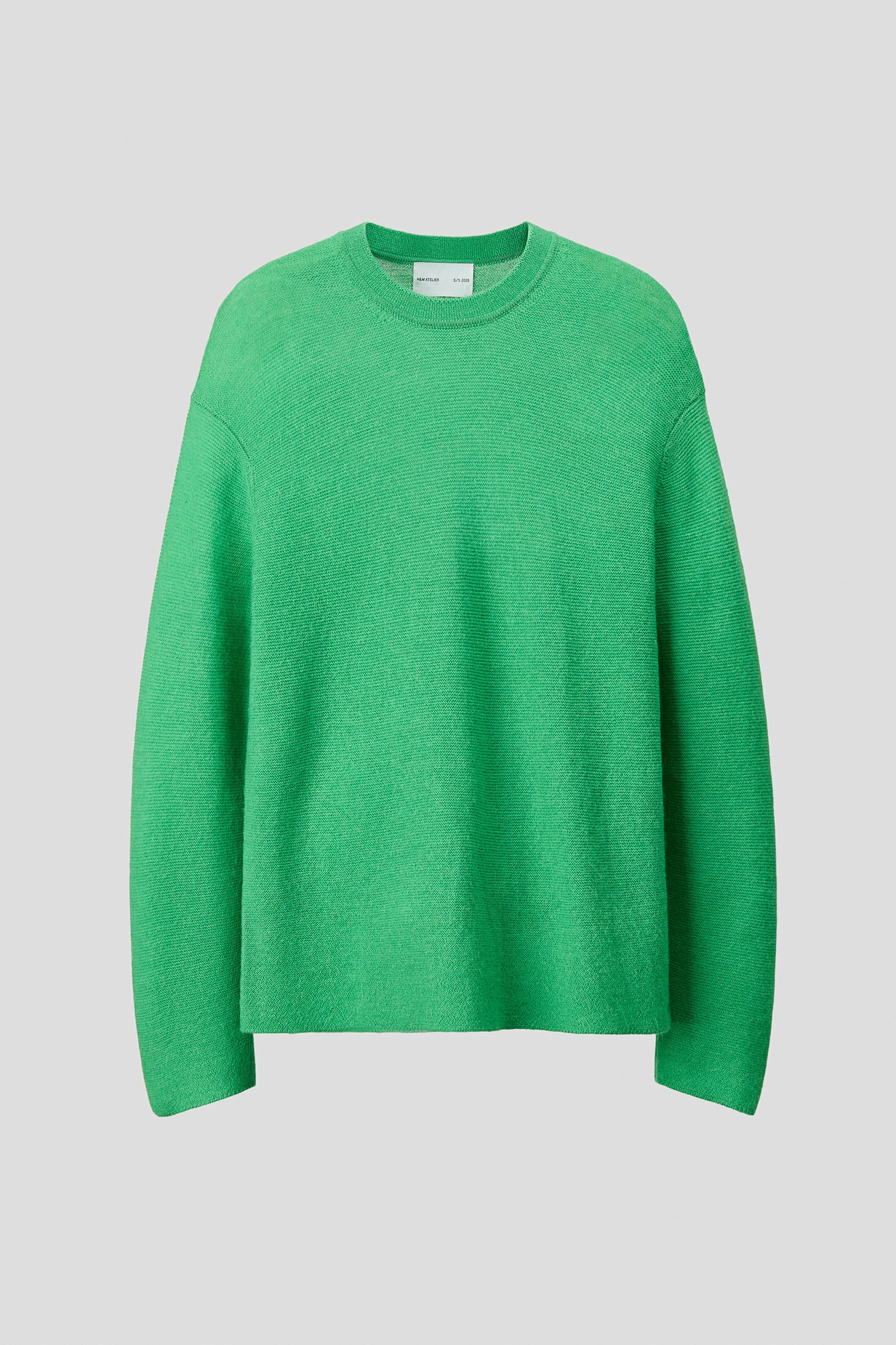 Averechts gebreide trui van wolmix - Loose Fit