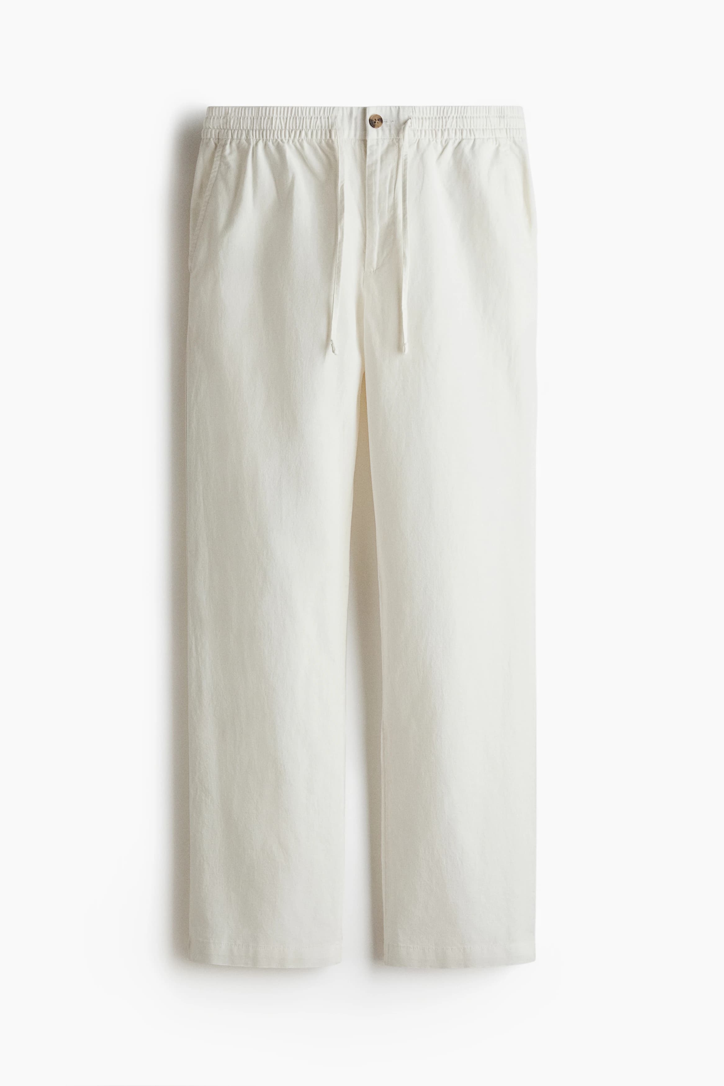 Broek van linnenmix - Regular Fit