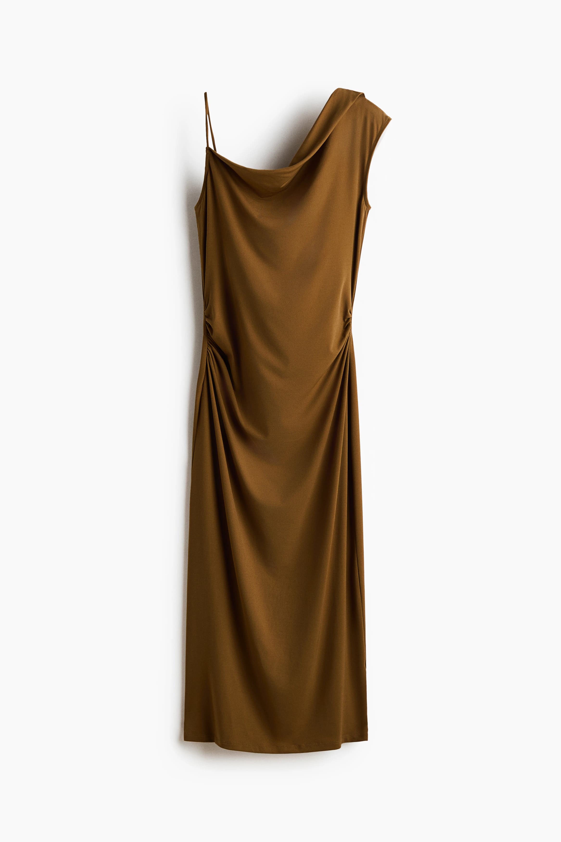 Asymmetrische tricot jurk