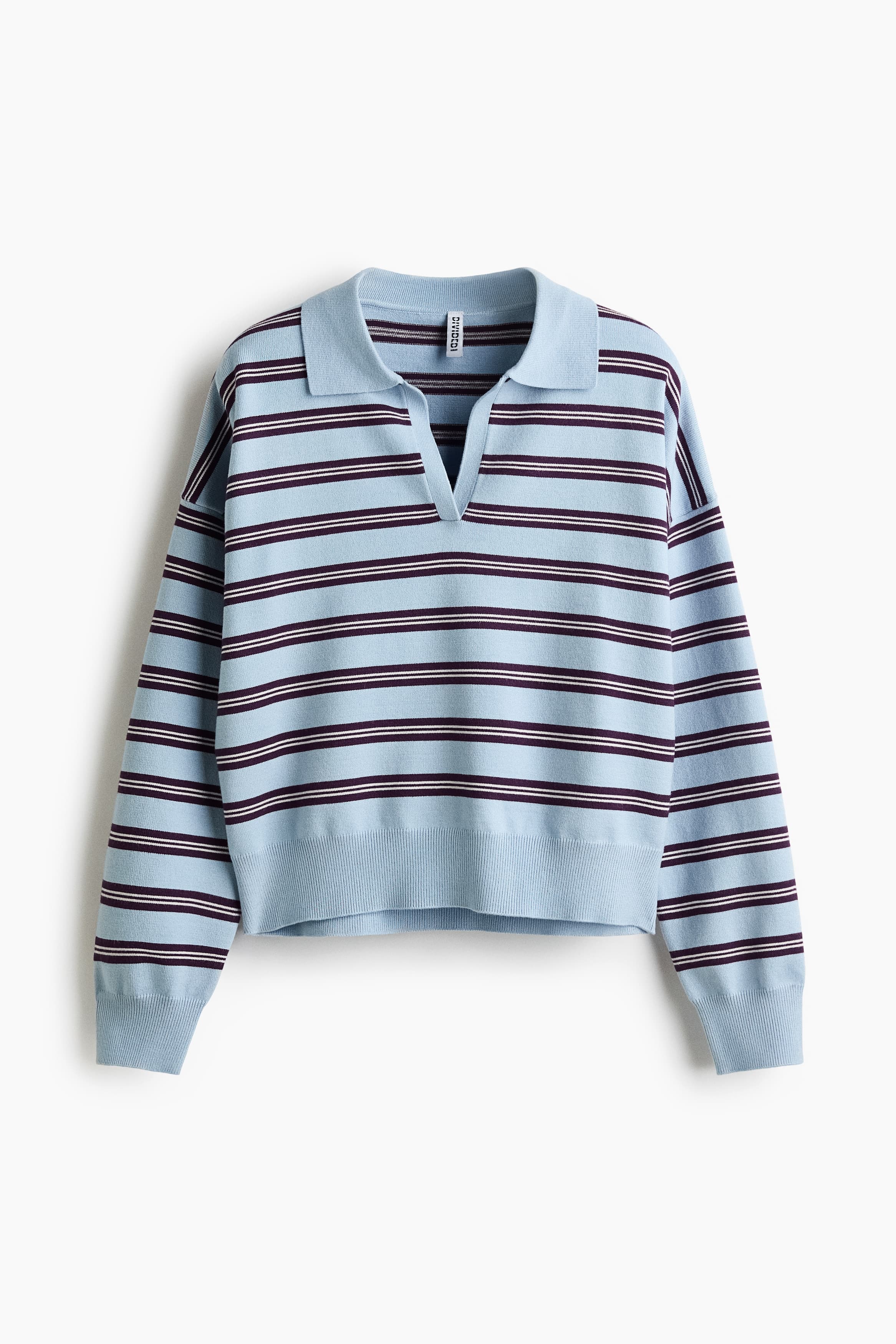 Fijngebreid poloshirt