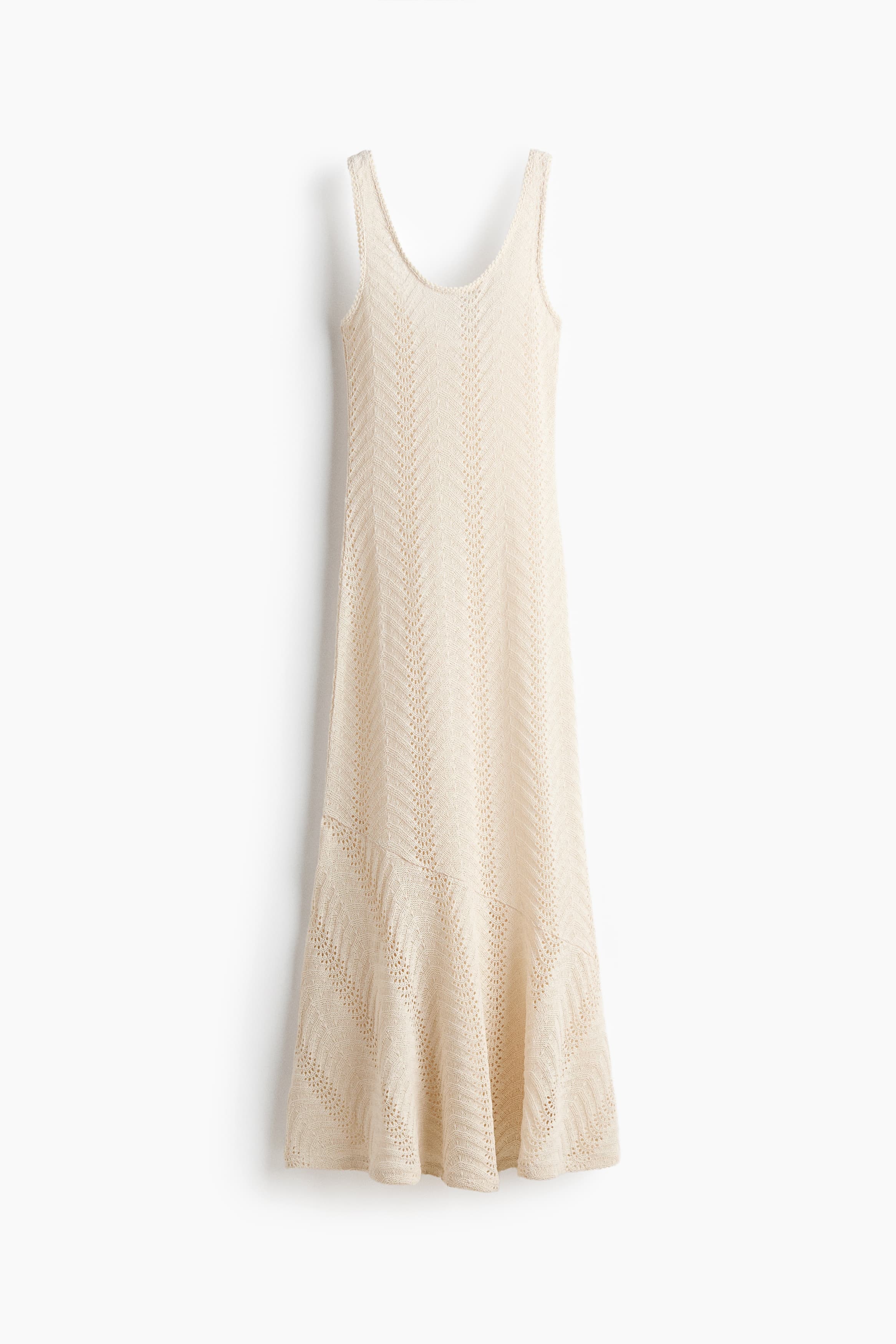 Midi-jurk met gehaakte look