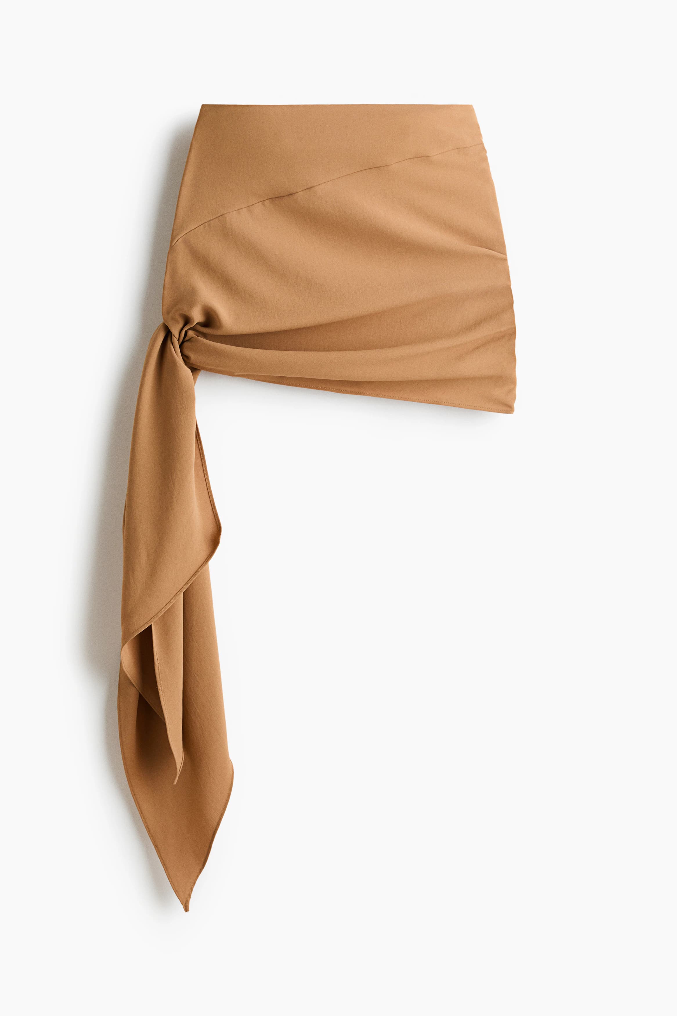 Asymmetrische rok met strikdetail