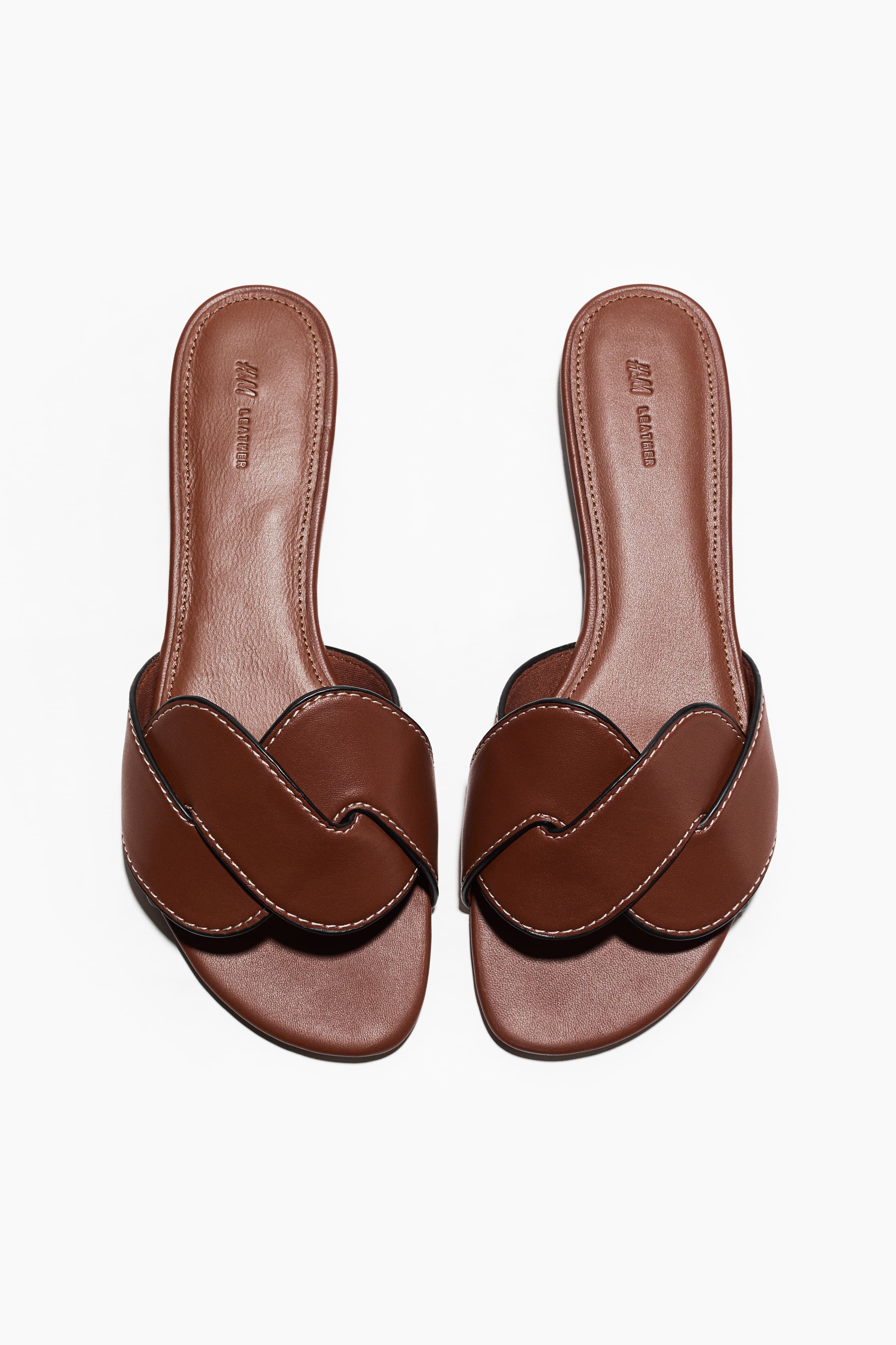 Leren slippers