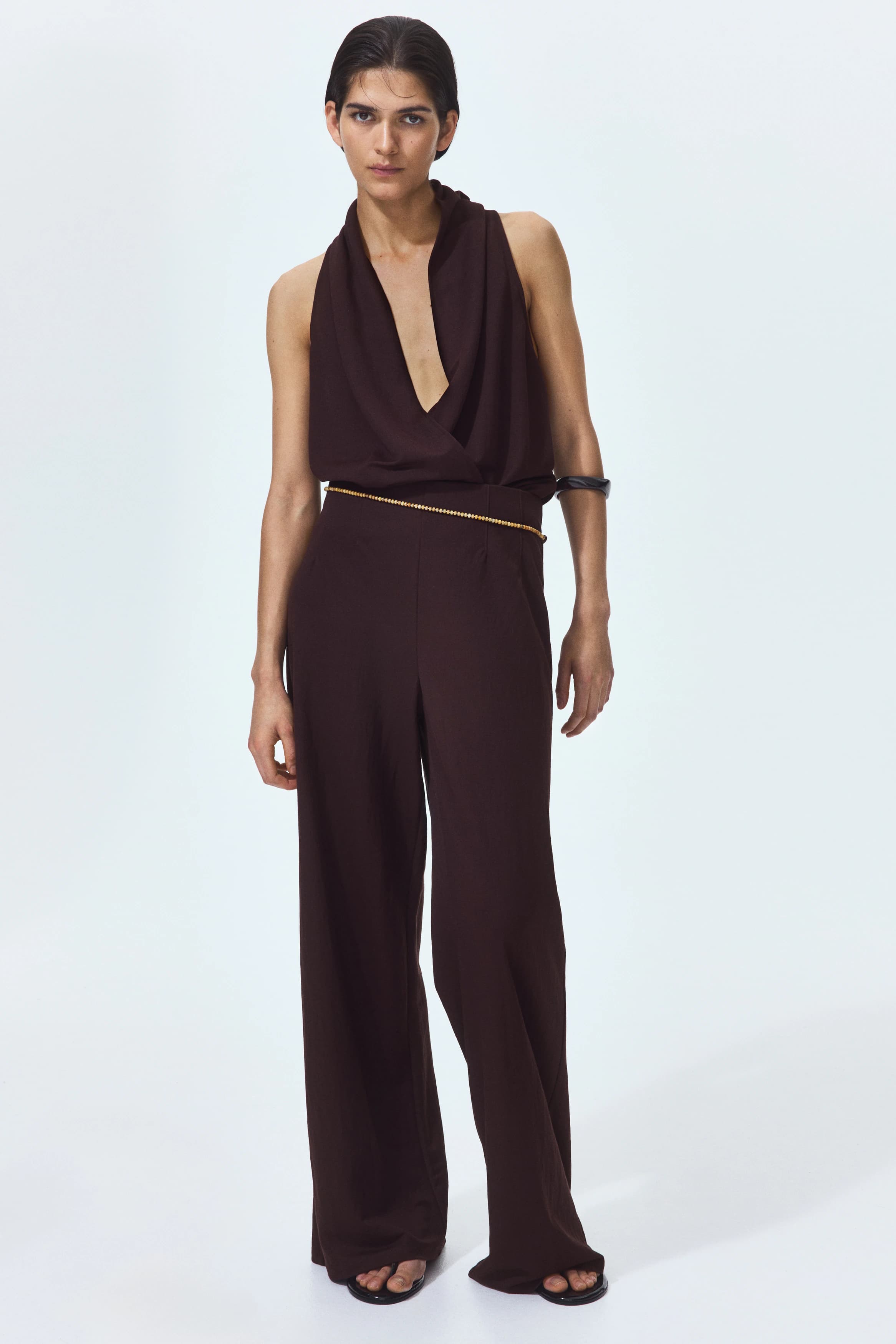 Wijde pull-on broek