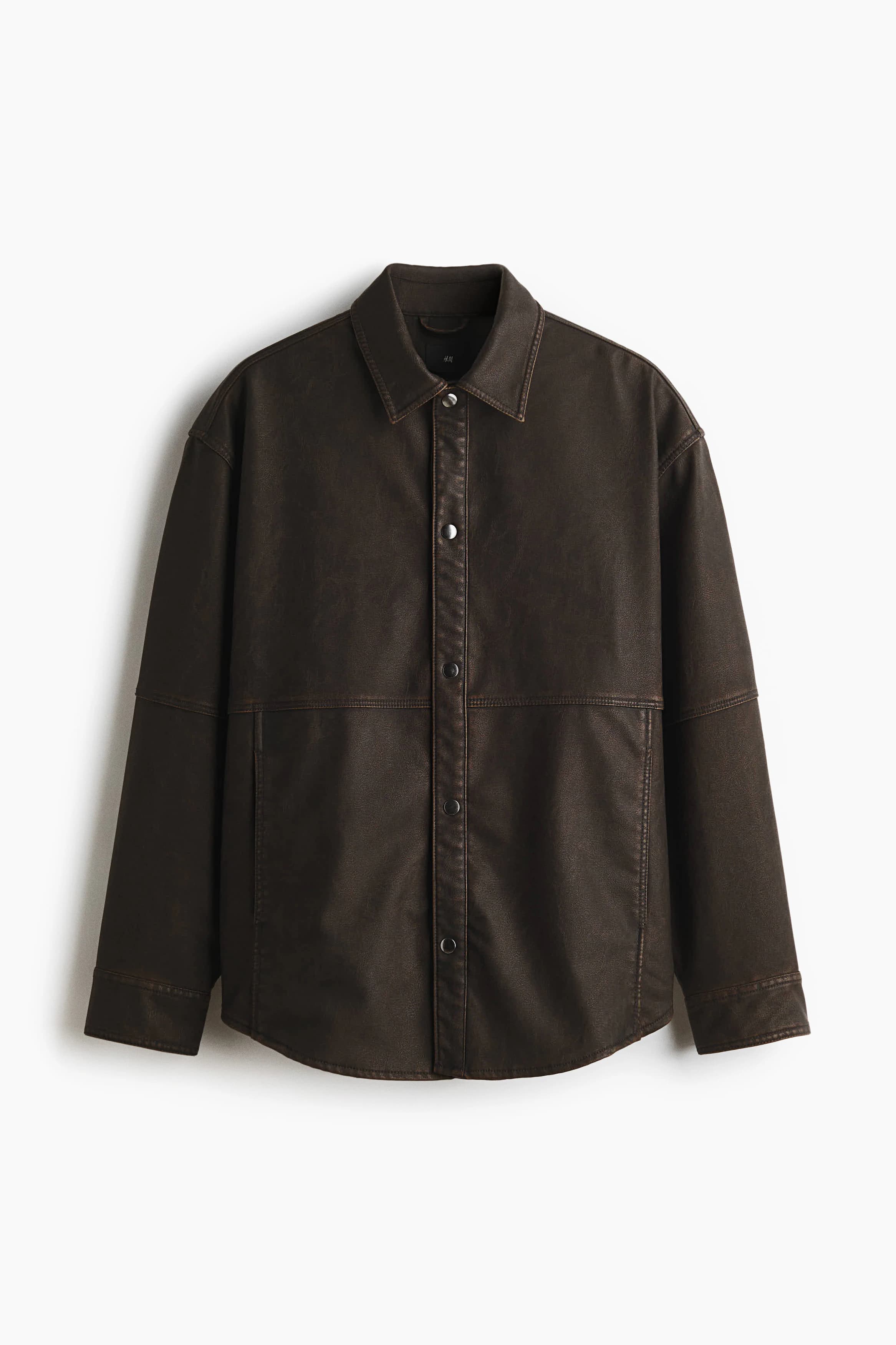 Overshirt met coating - Regular Fit