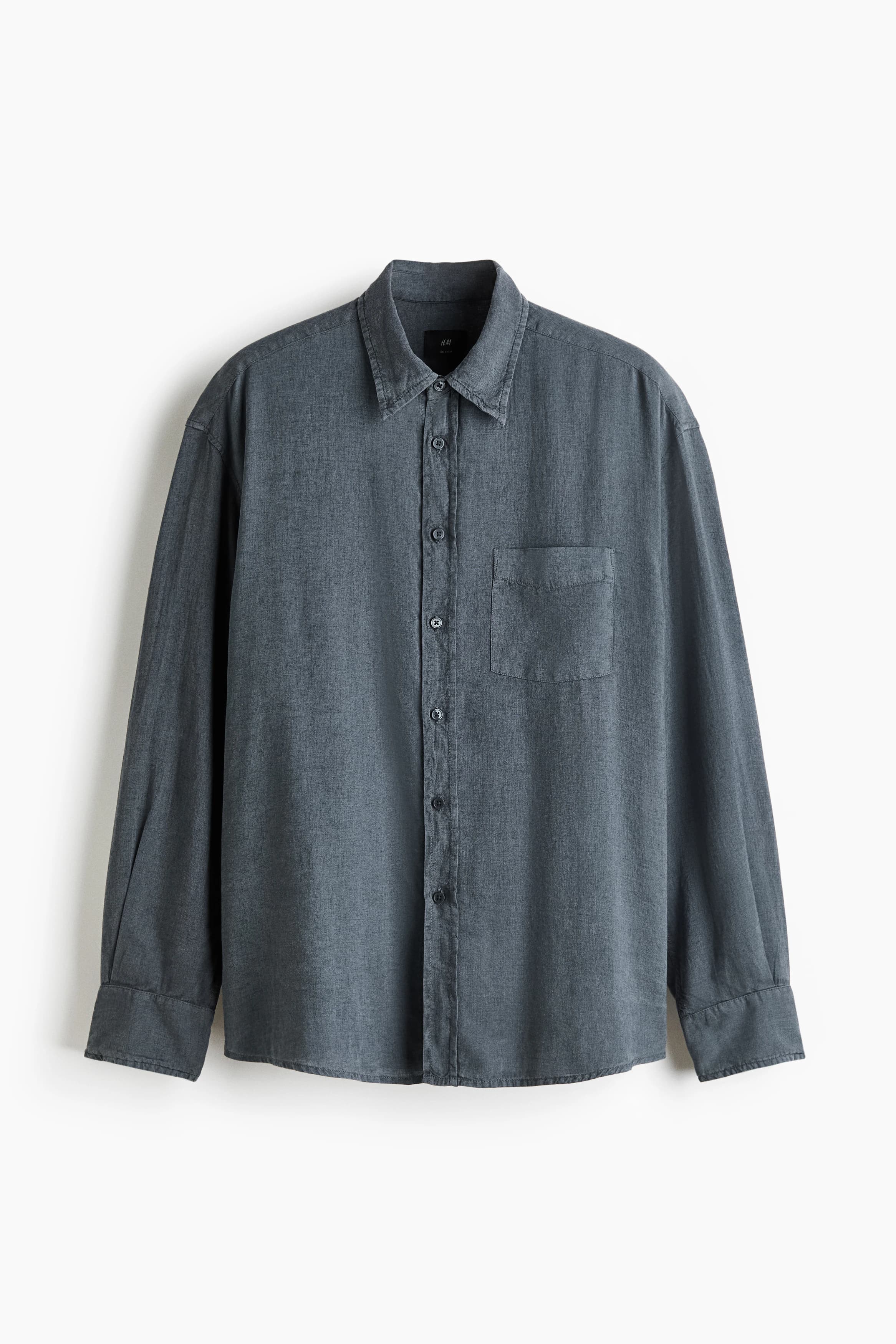 Overhemd van linnenmix - Relaxed Fit