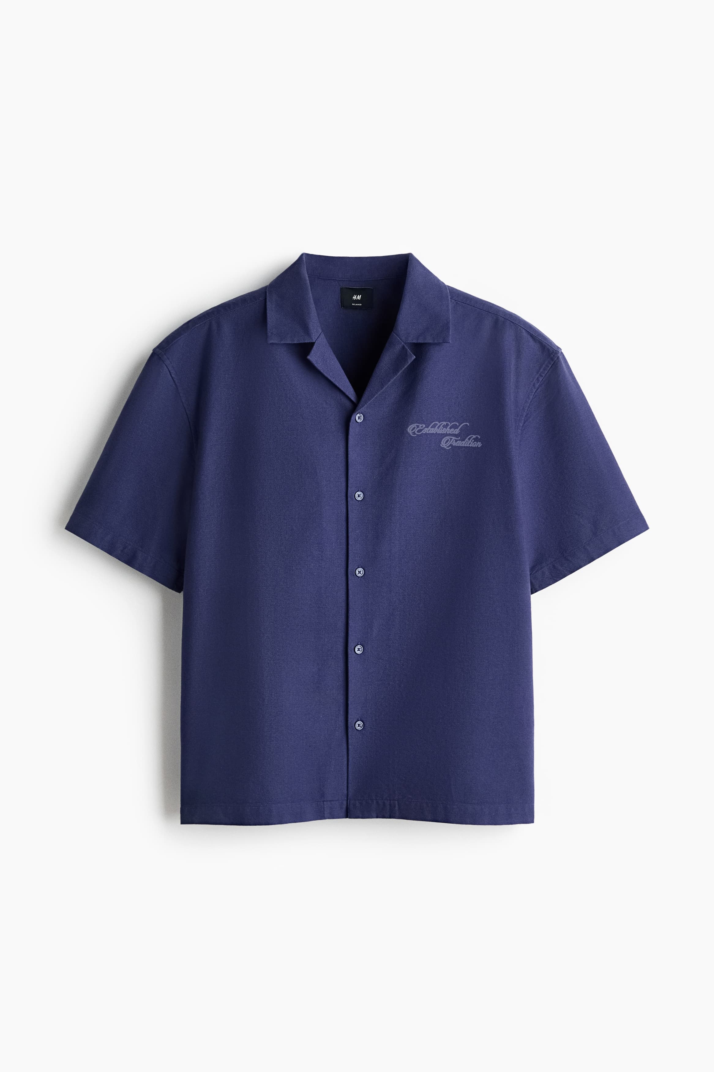 Casual overhemd met borduursel - Relaxed Fit