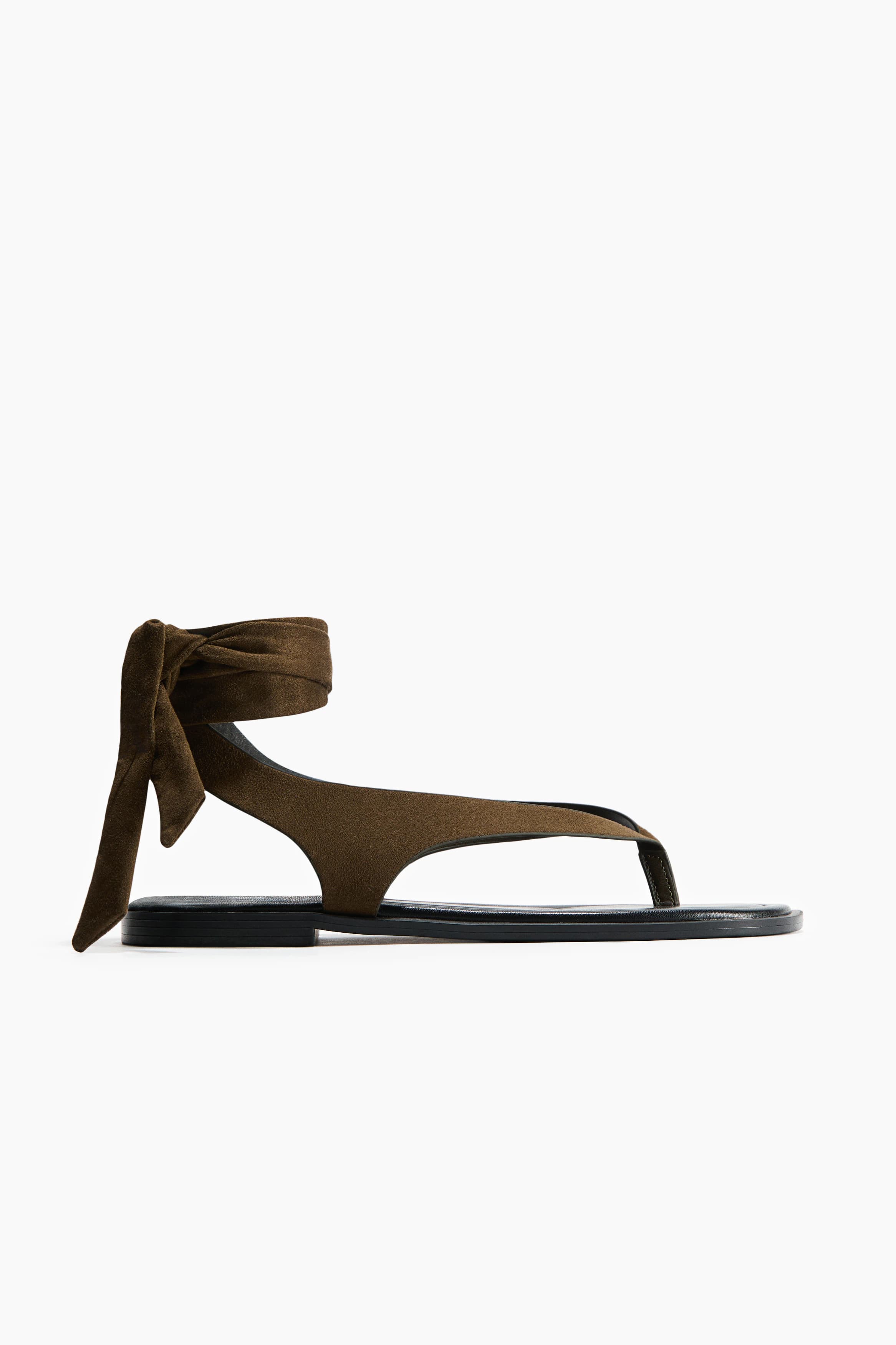 Sandalen met strikbanden