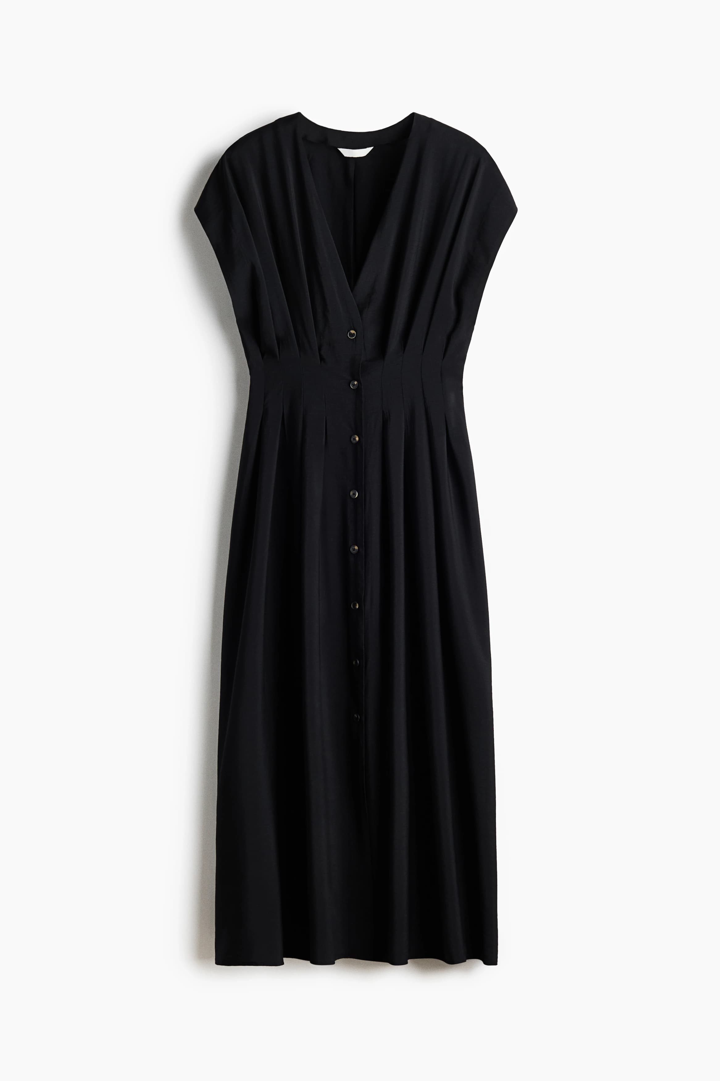Midi-jurk met knoopsluiting