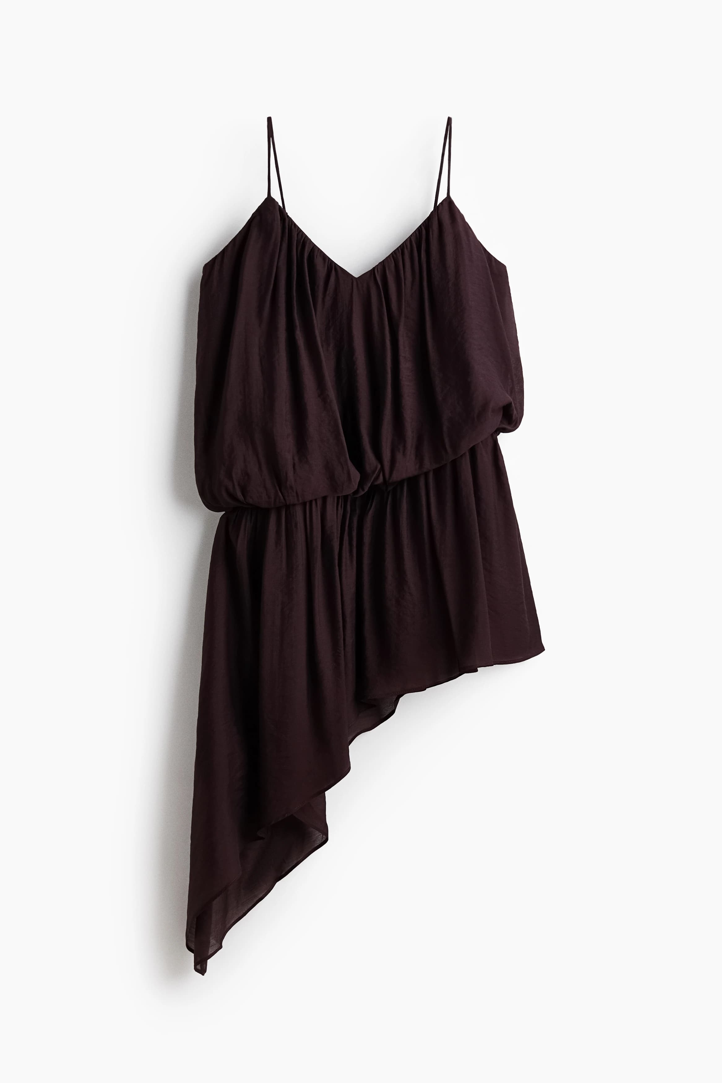 Asymmetrische strappy jurk