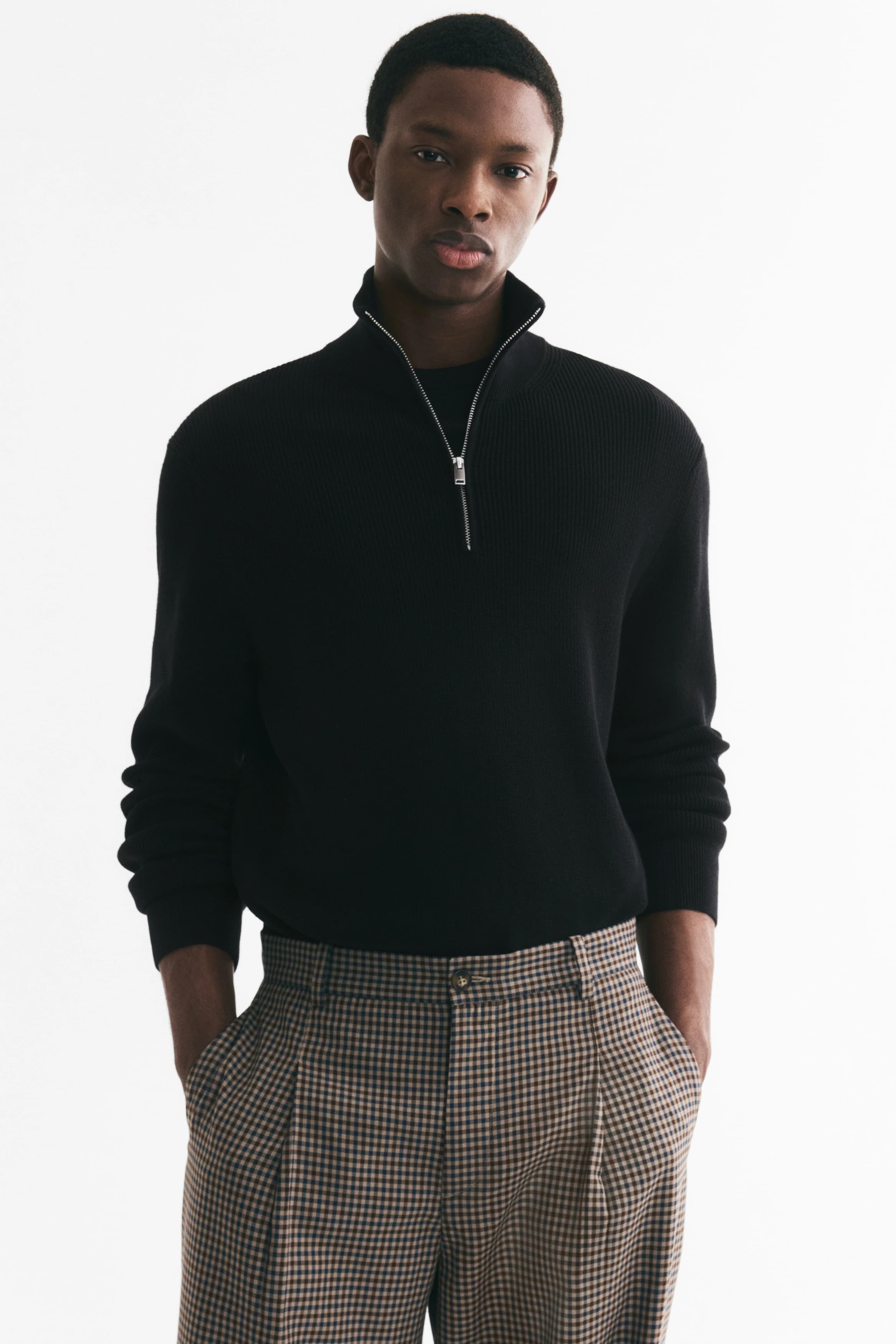 Ziptop-trui - Regular Fit