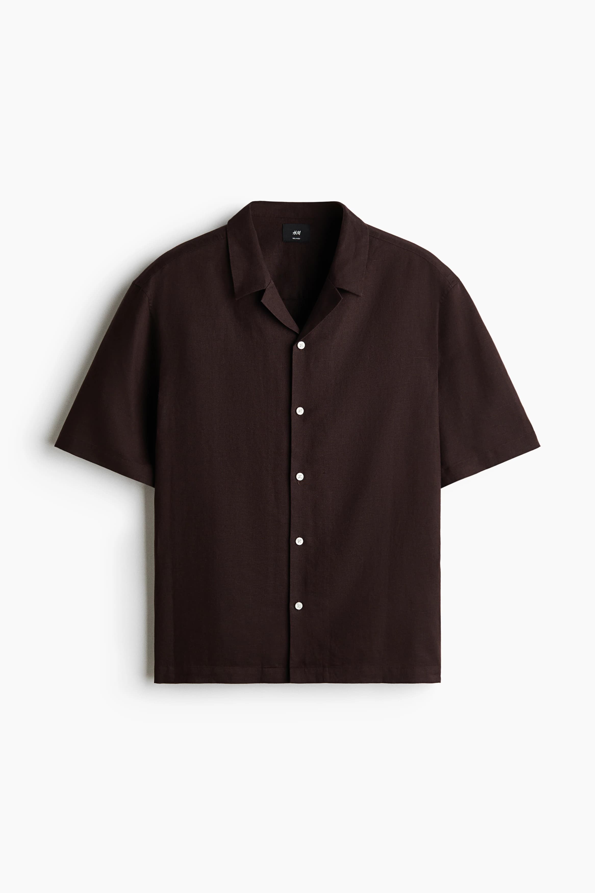 Casual overhemd van linnenmix - Relaxed Fit