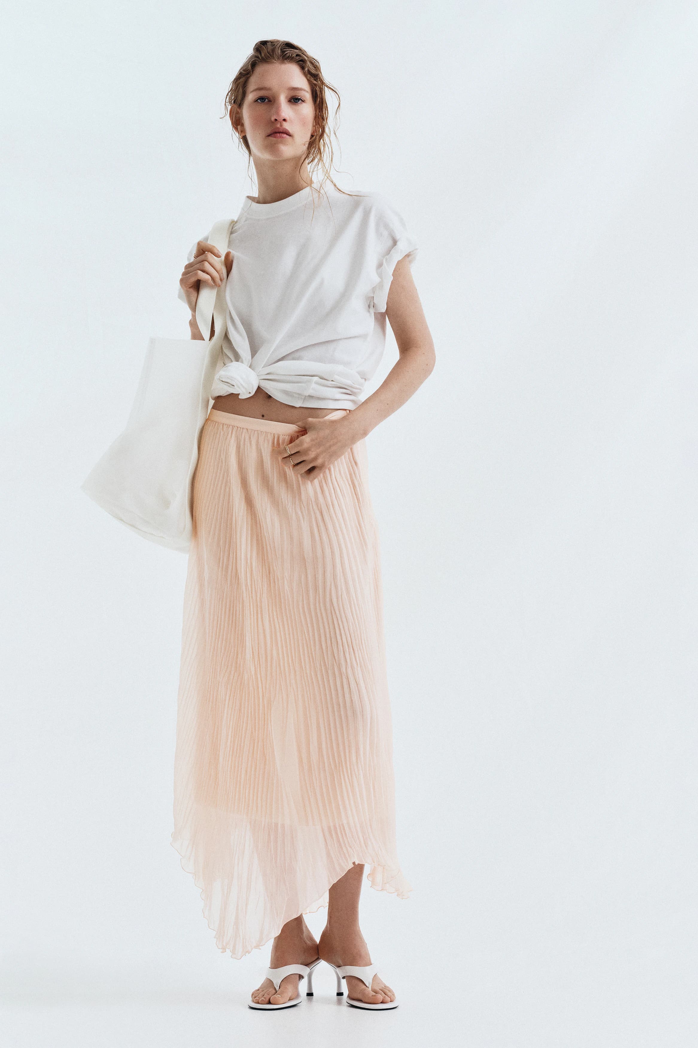 Geplisseerde handkerchief-rok