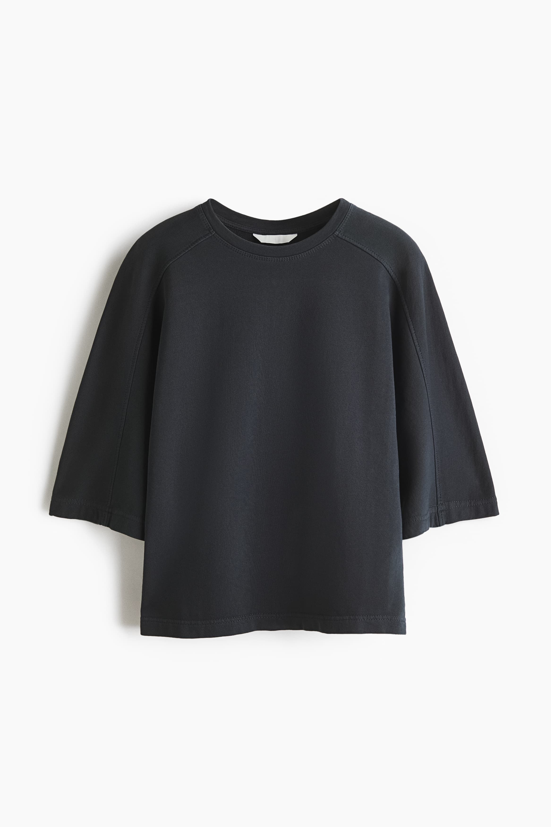 Katoenen sweater met korte mouwen
