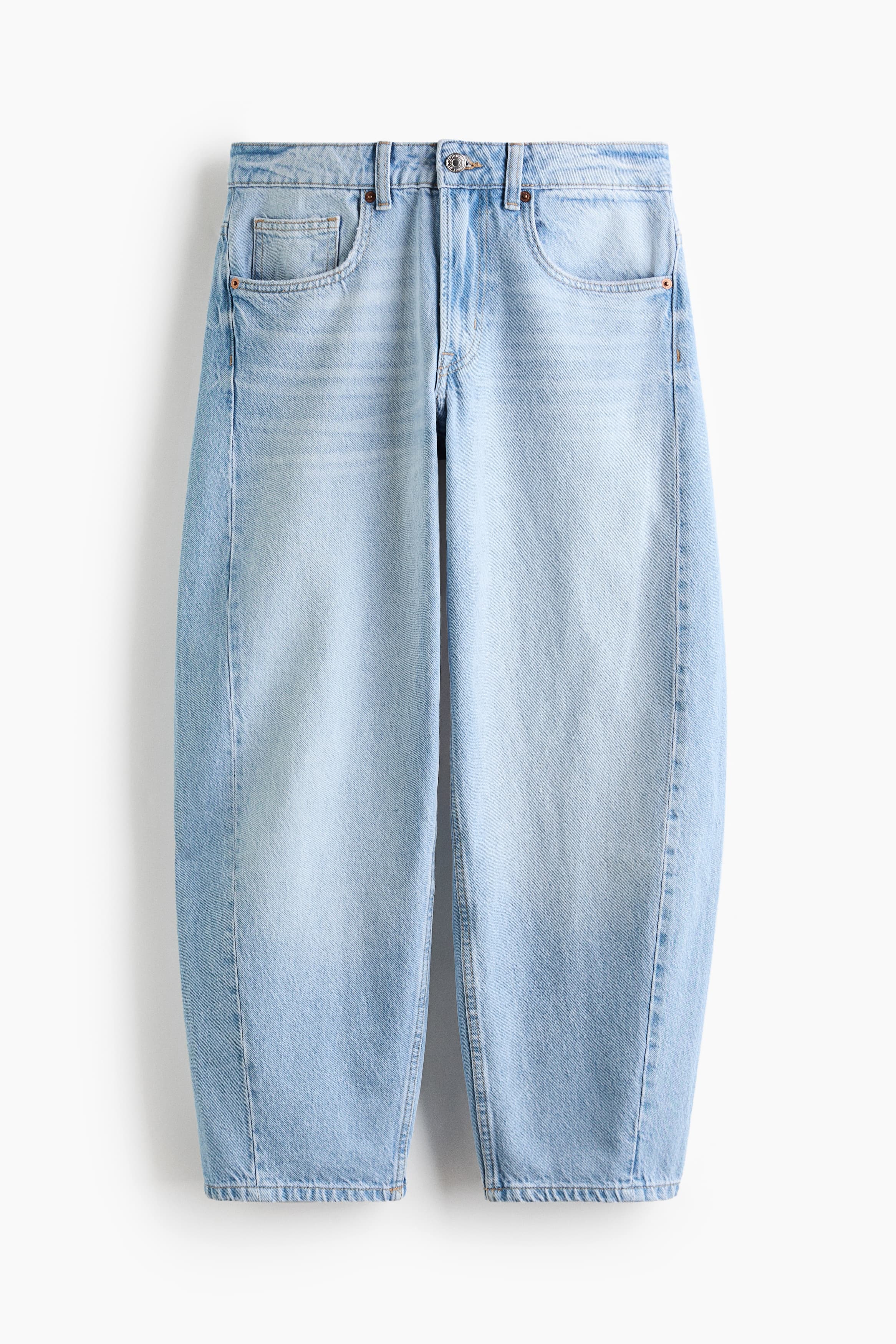 Barrel Regular Waist Ankle Jeans