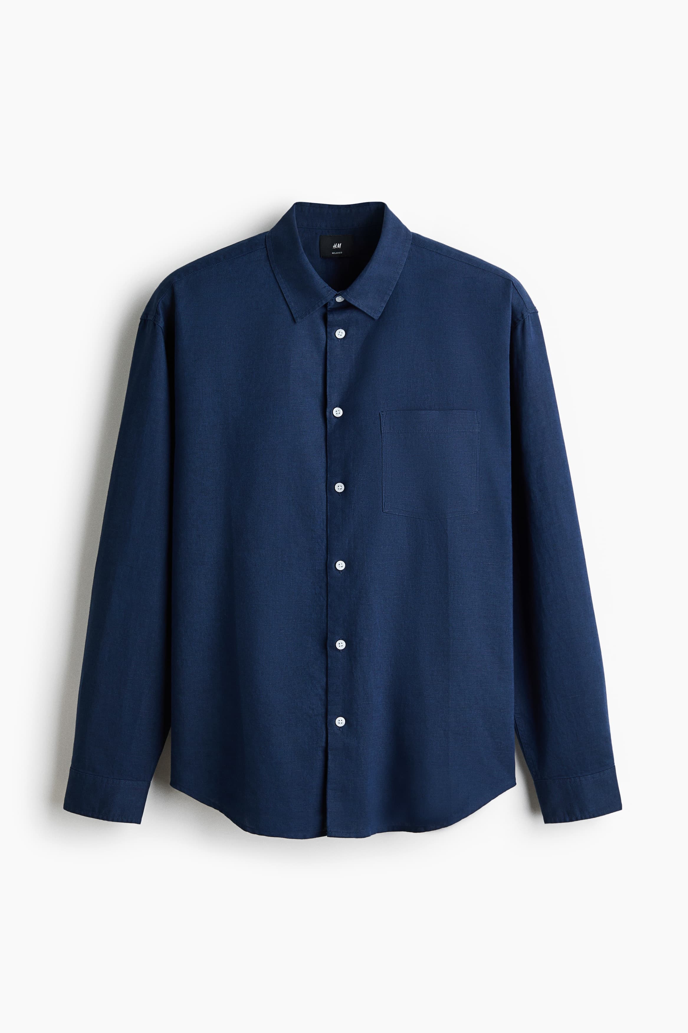 Overhemd van linnenmix - Relaxed Fit
