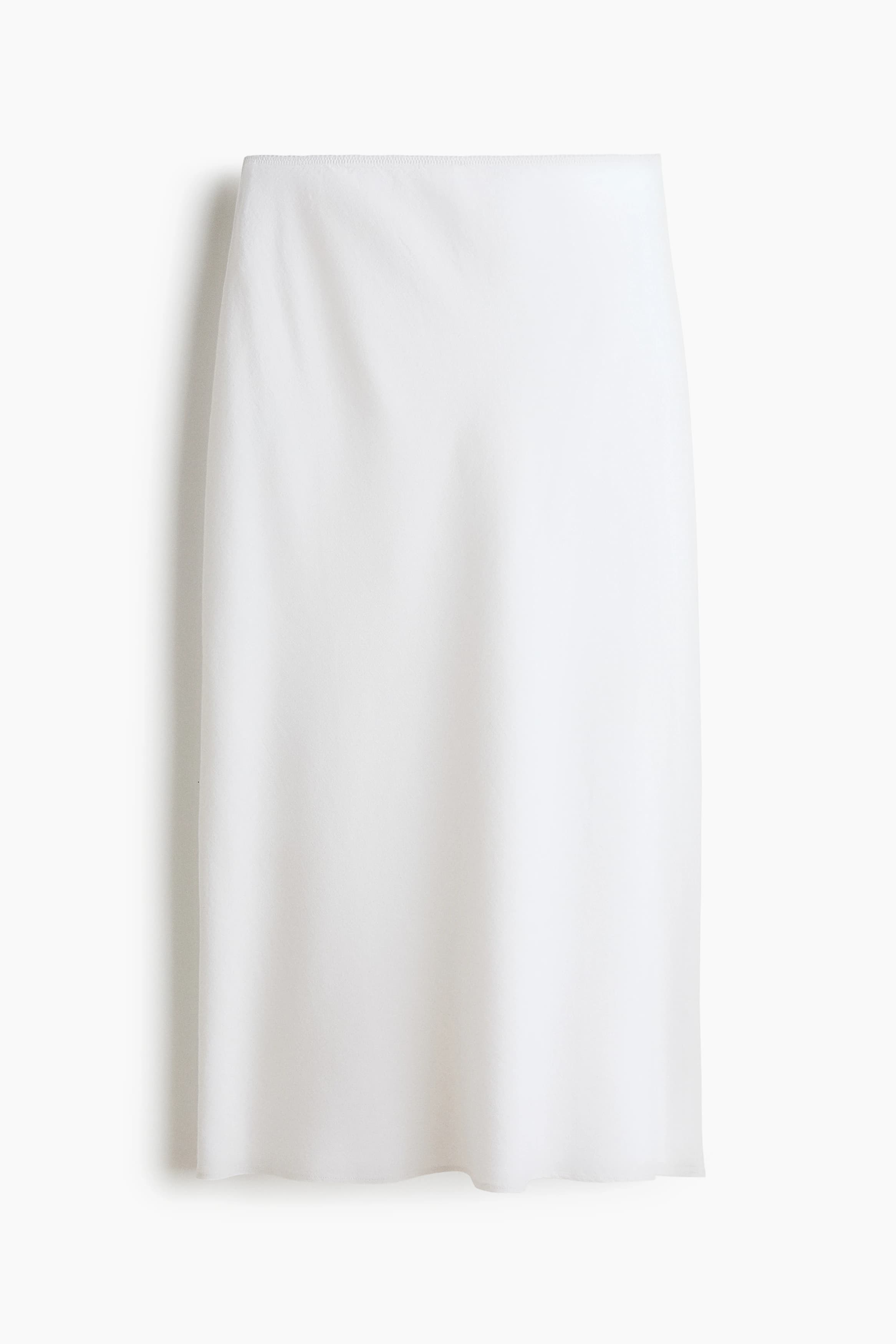 Slip-on rok van linnenmix