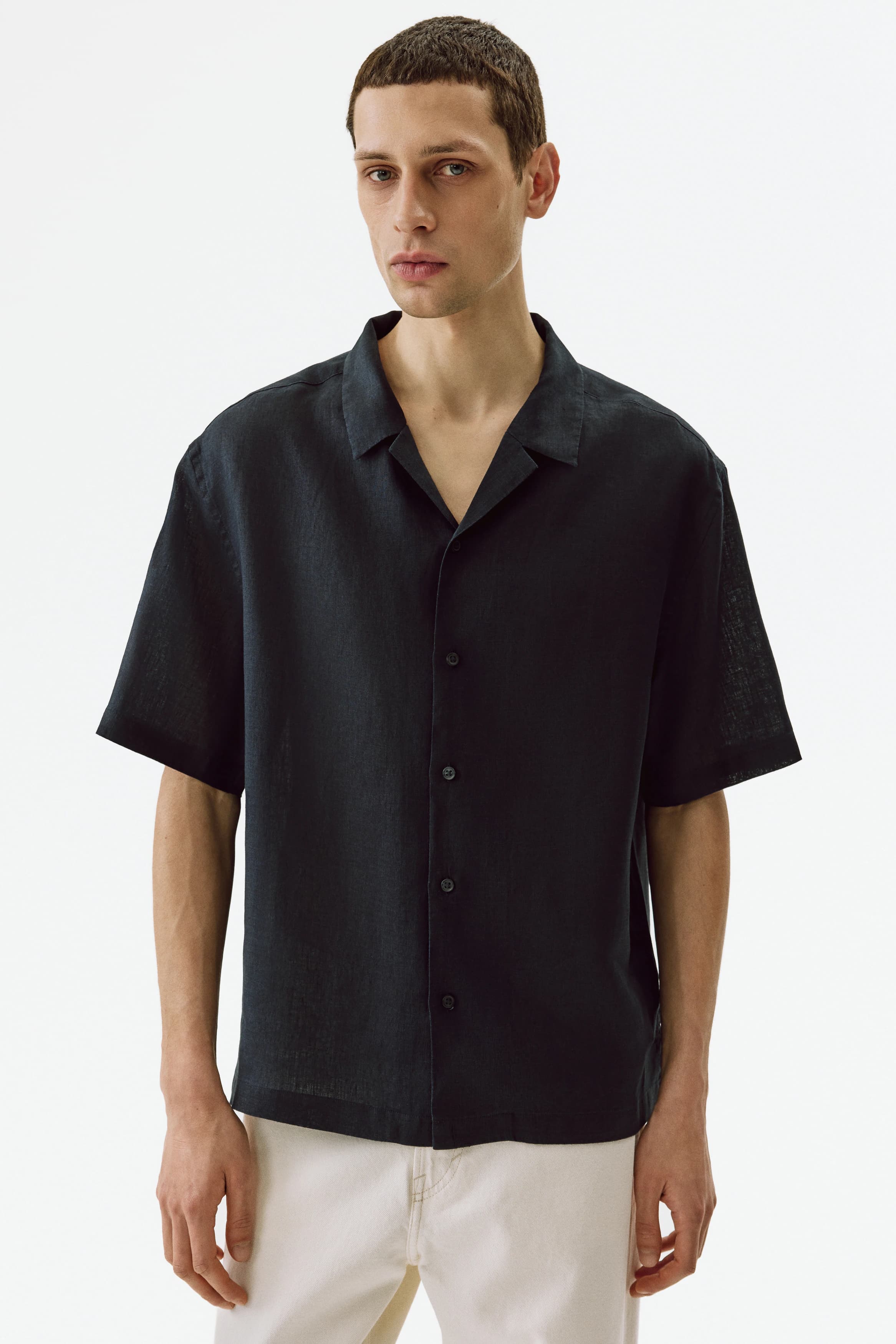 Casual overhemd van linnen - Relaxed Fit