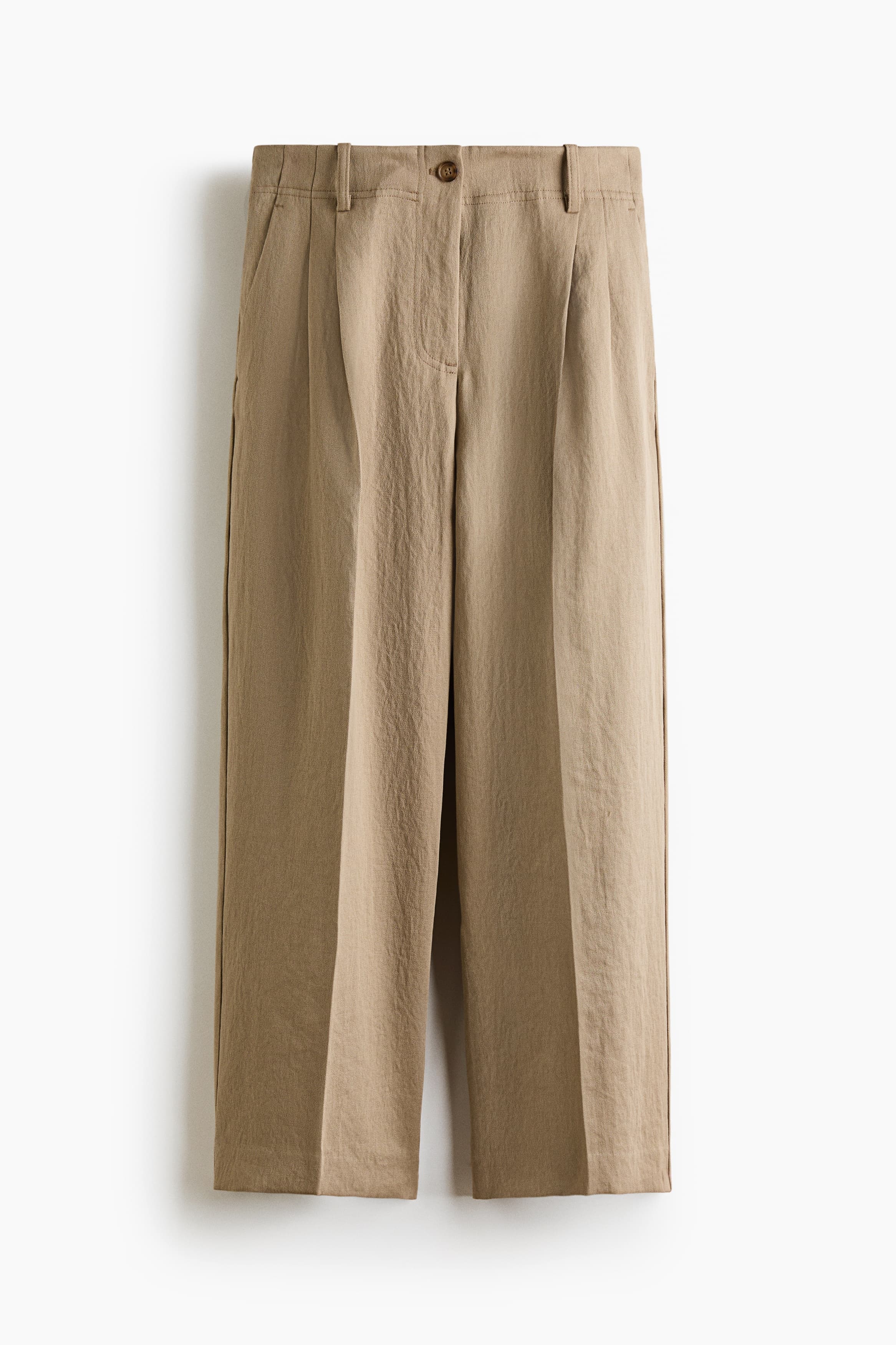 Enkellange broek van twill