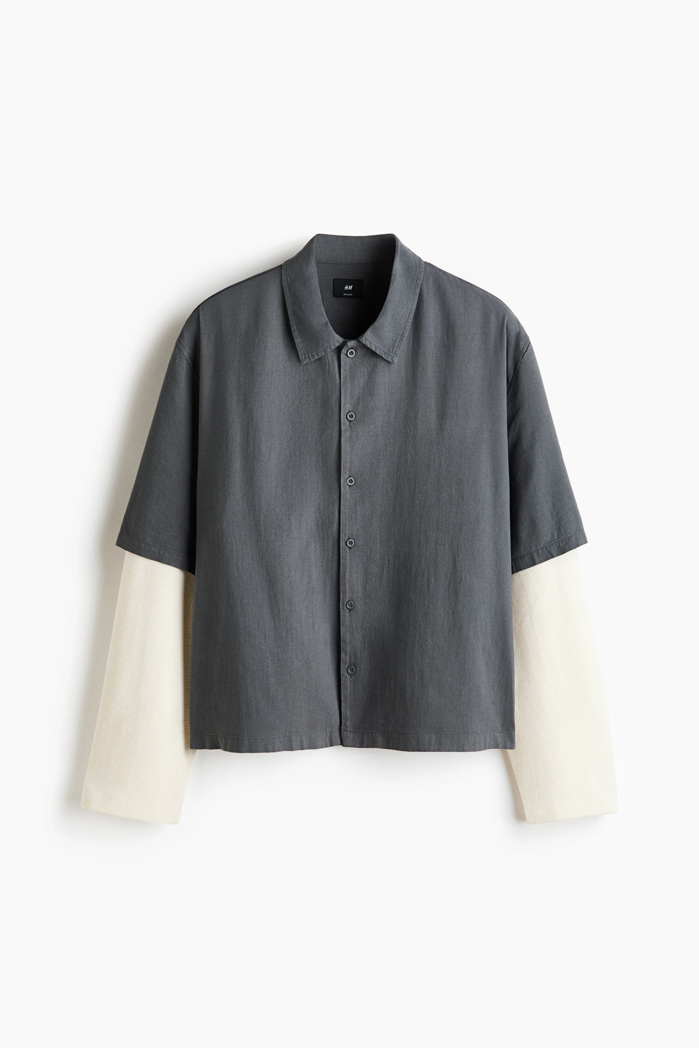 Gelaagde overhemdblouse - Relaxed Fit