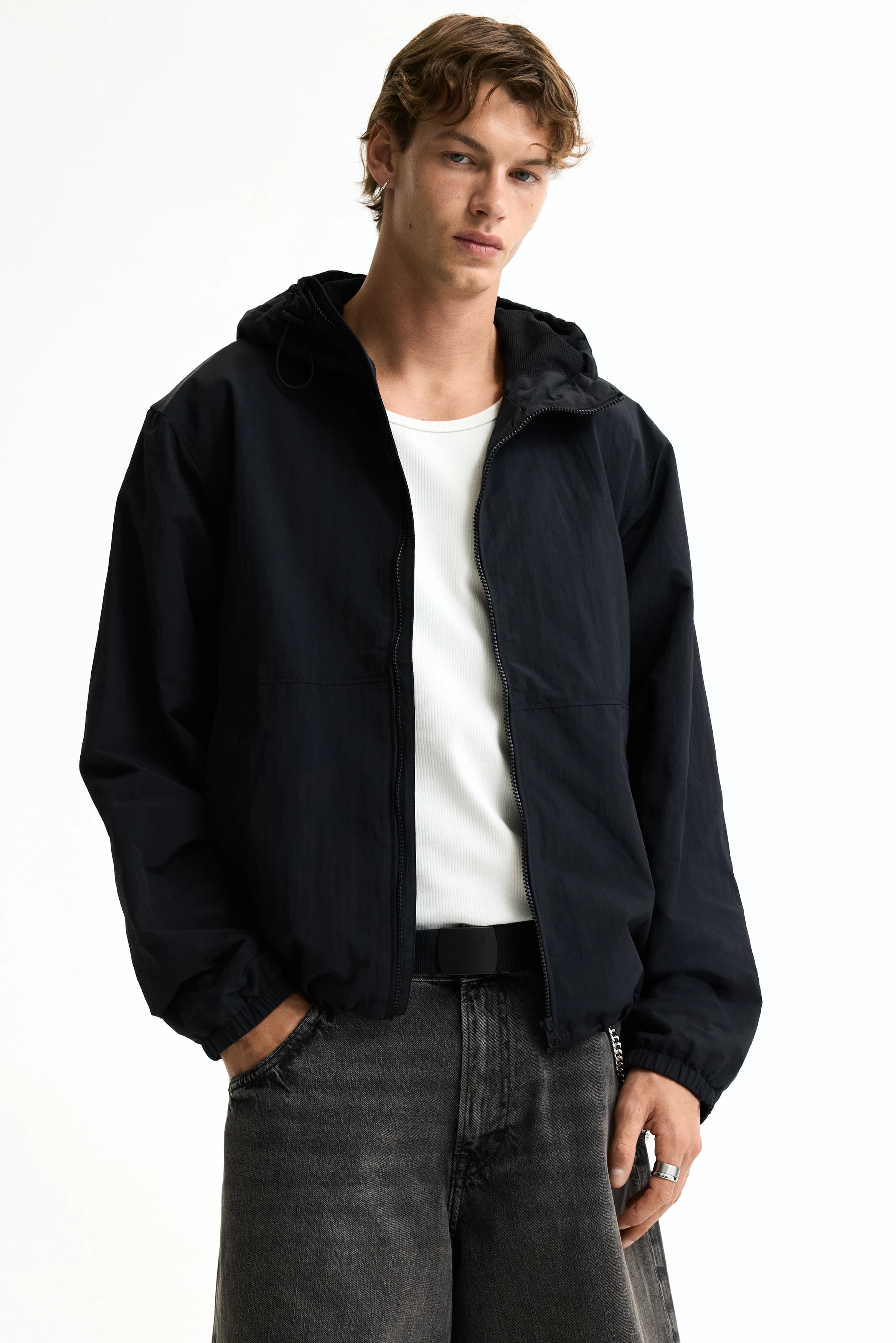 Waterafstotende nylon windbreaker