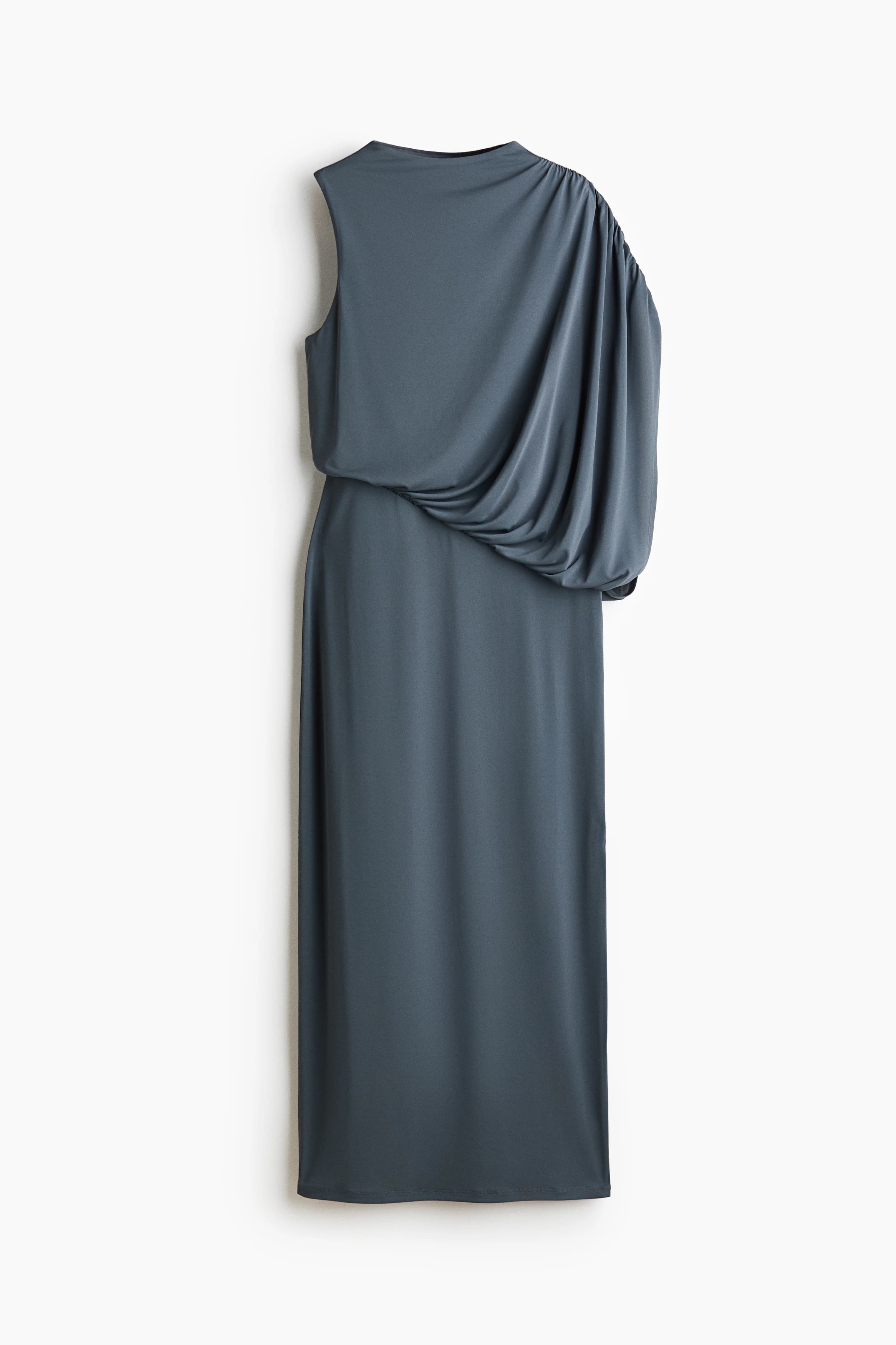 Gedrapeerde maxi-jurk