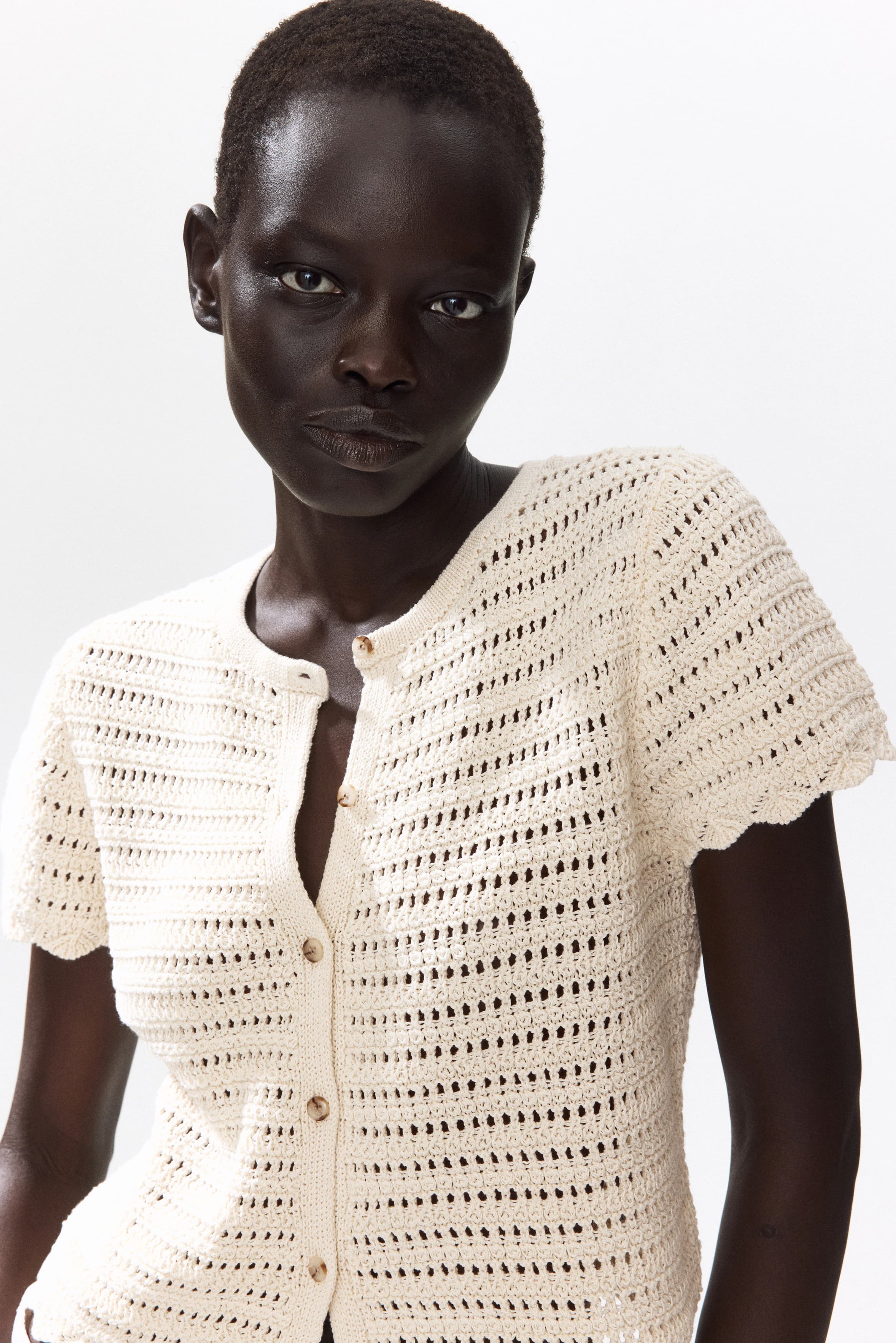 Ajourgebreid vest