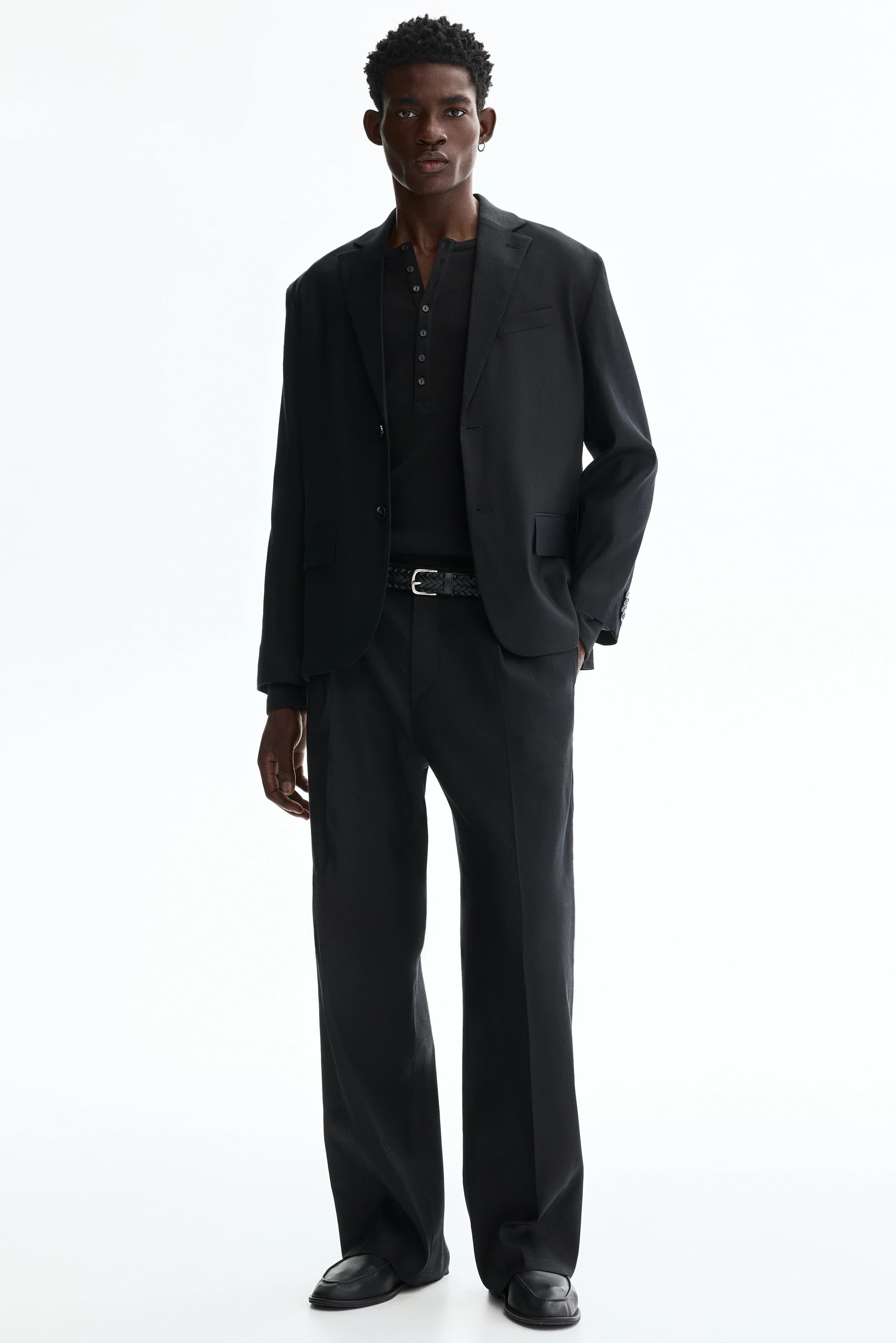 Pantalon van linnenmix - Relaxed Fit