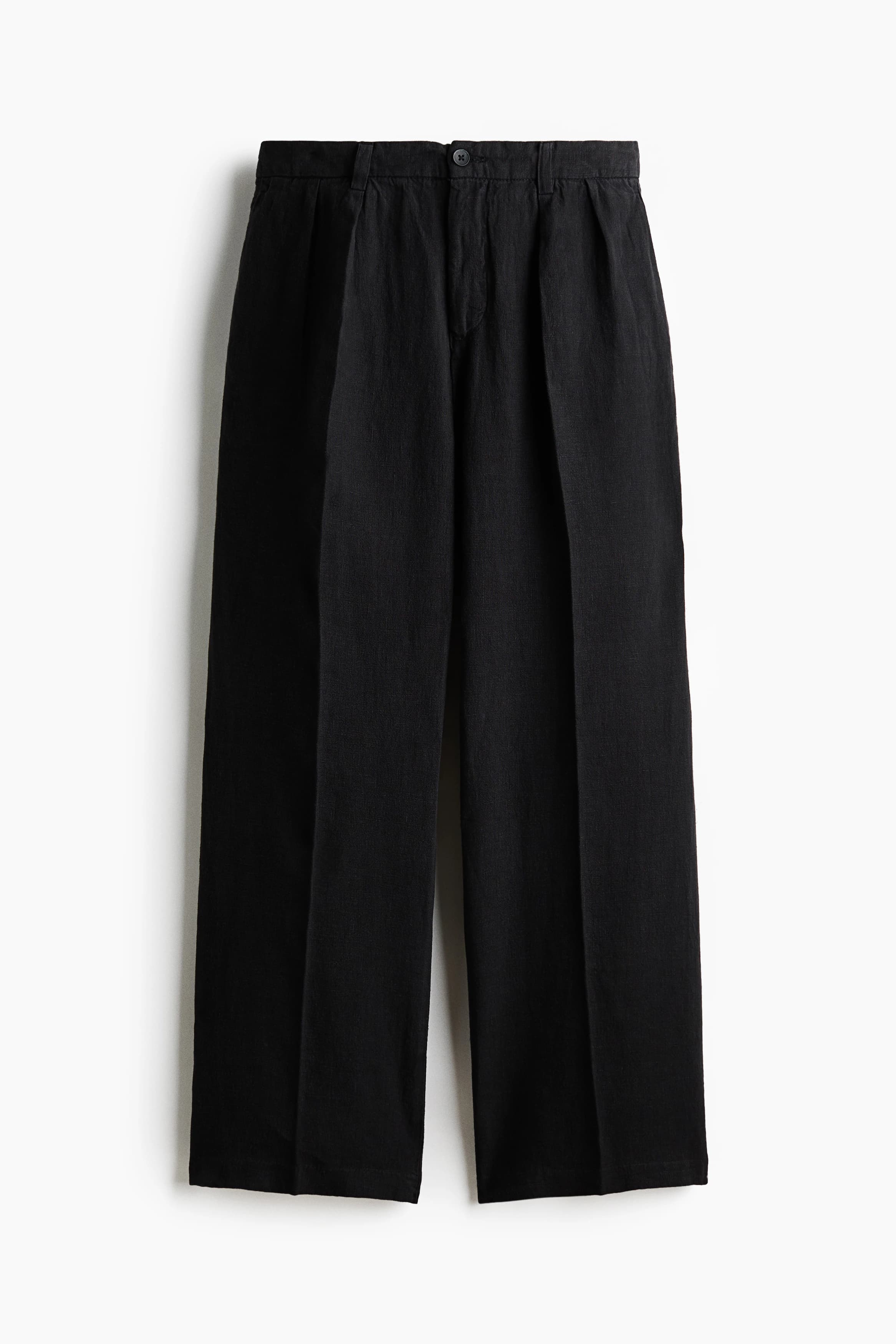 Wijde linnen broek - Loose Fit