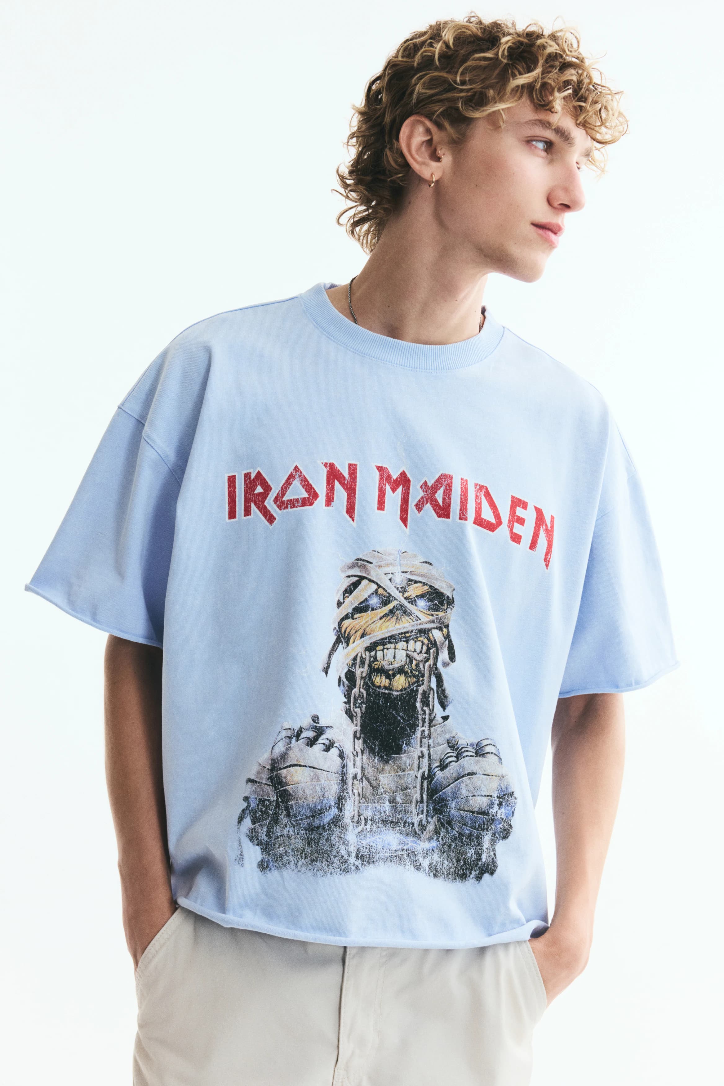 Katoenen T-shirt met print - Oversized Fit