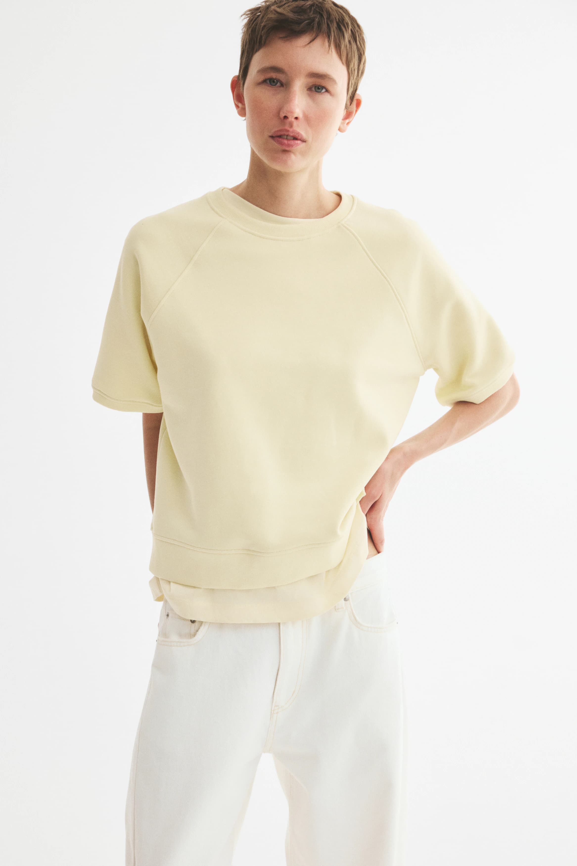 Sweater met korte mouwen