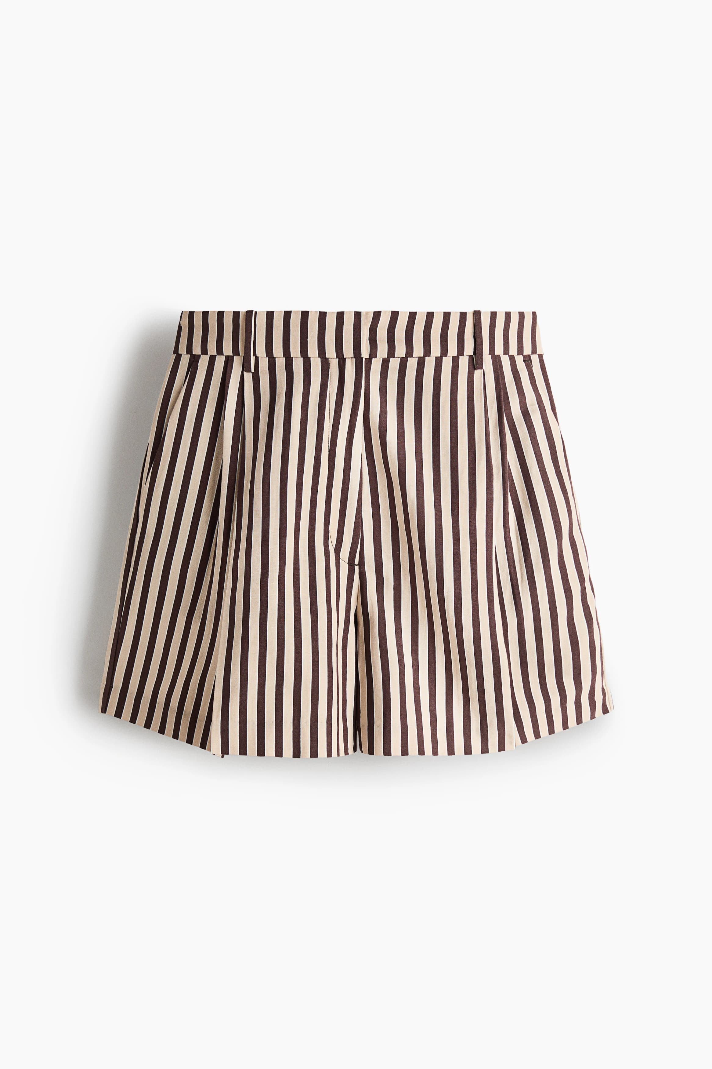 Geklede short van linnenmix