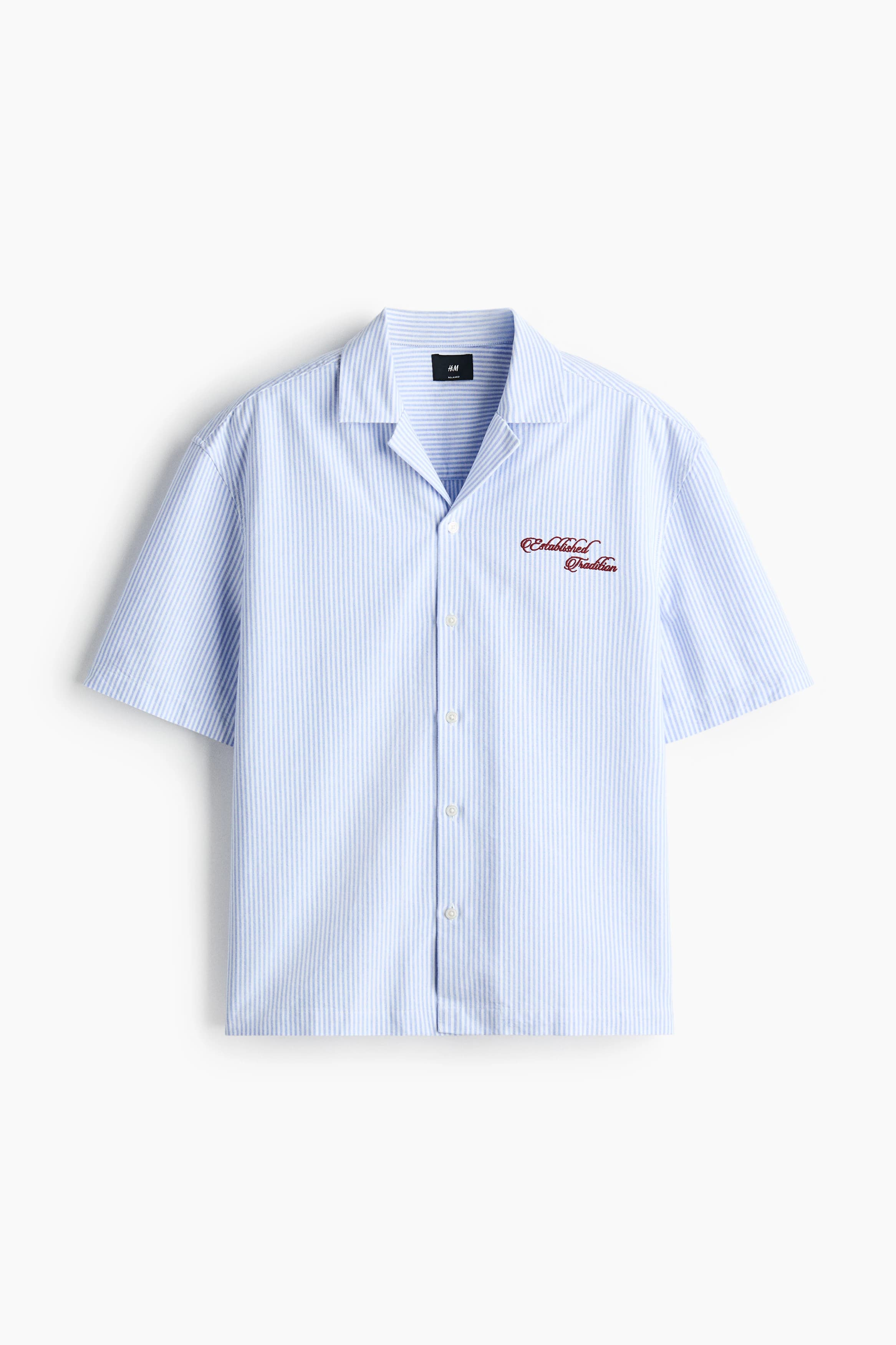 Casual overhemd met borduursel - Relaxed Fit