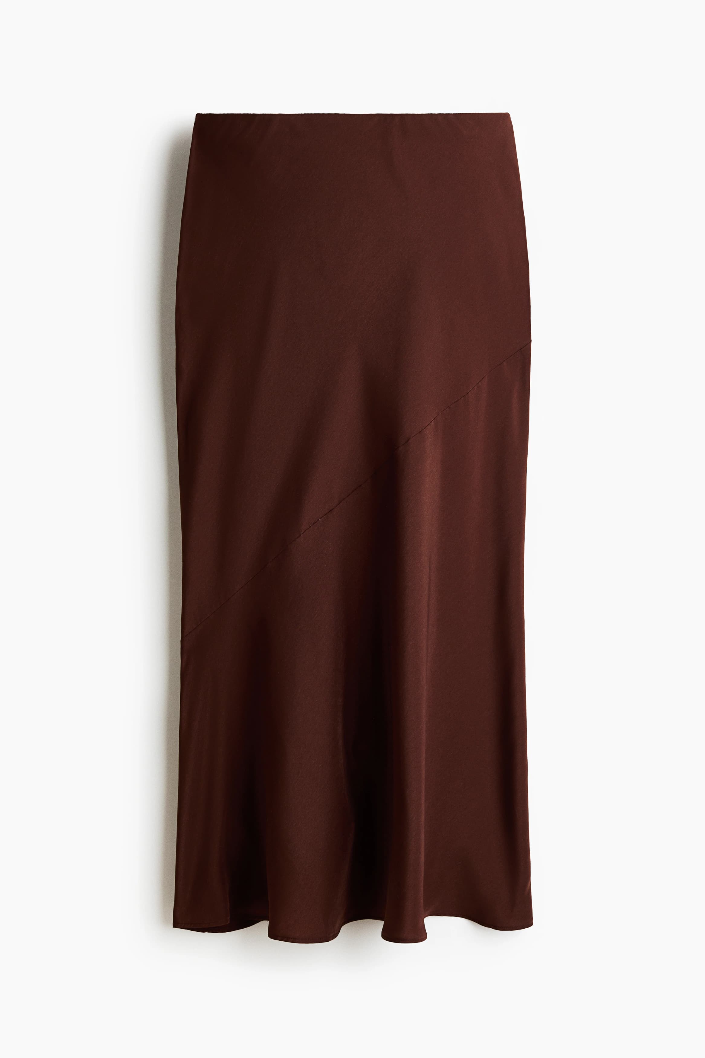 Satijnen slip-on rok