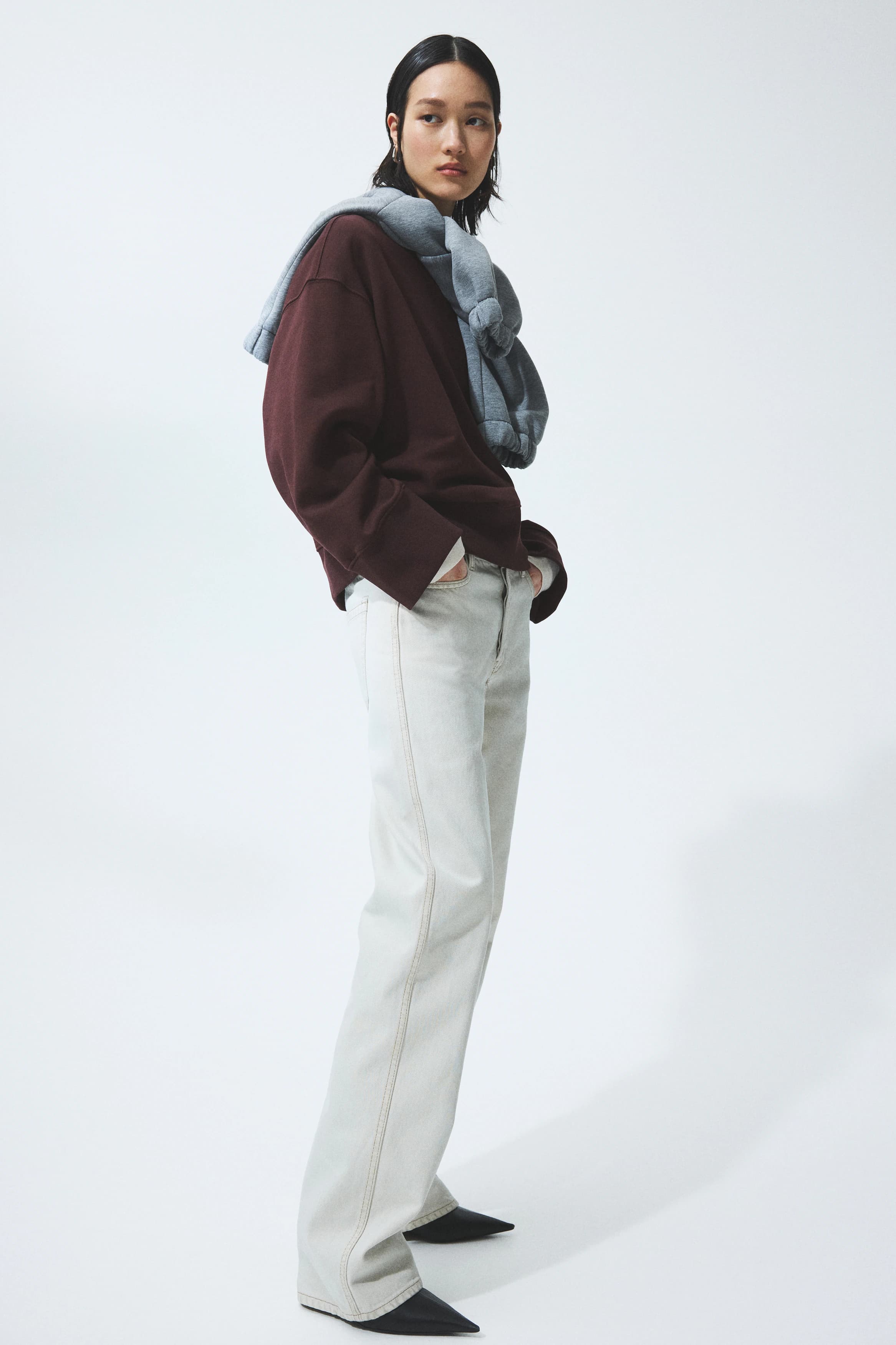 Oversized katoenen sweater
