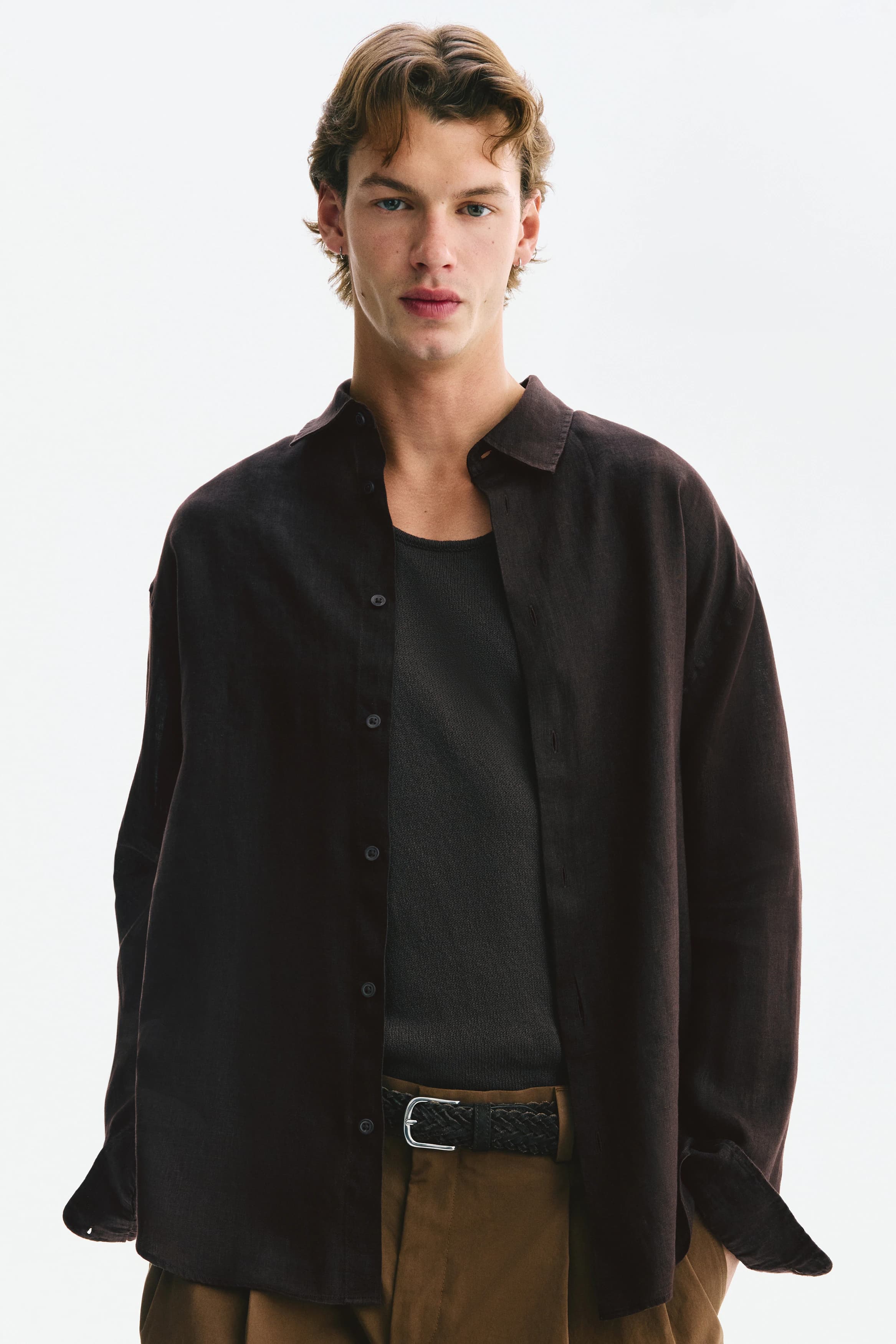 Linnen overhemd - Relaxed Fit