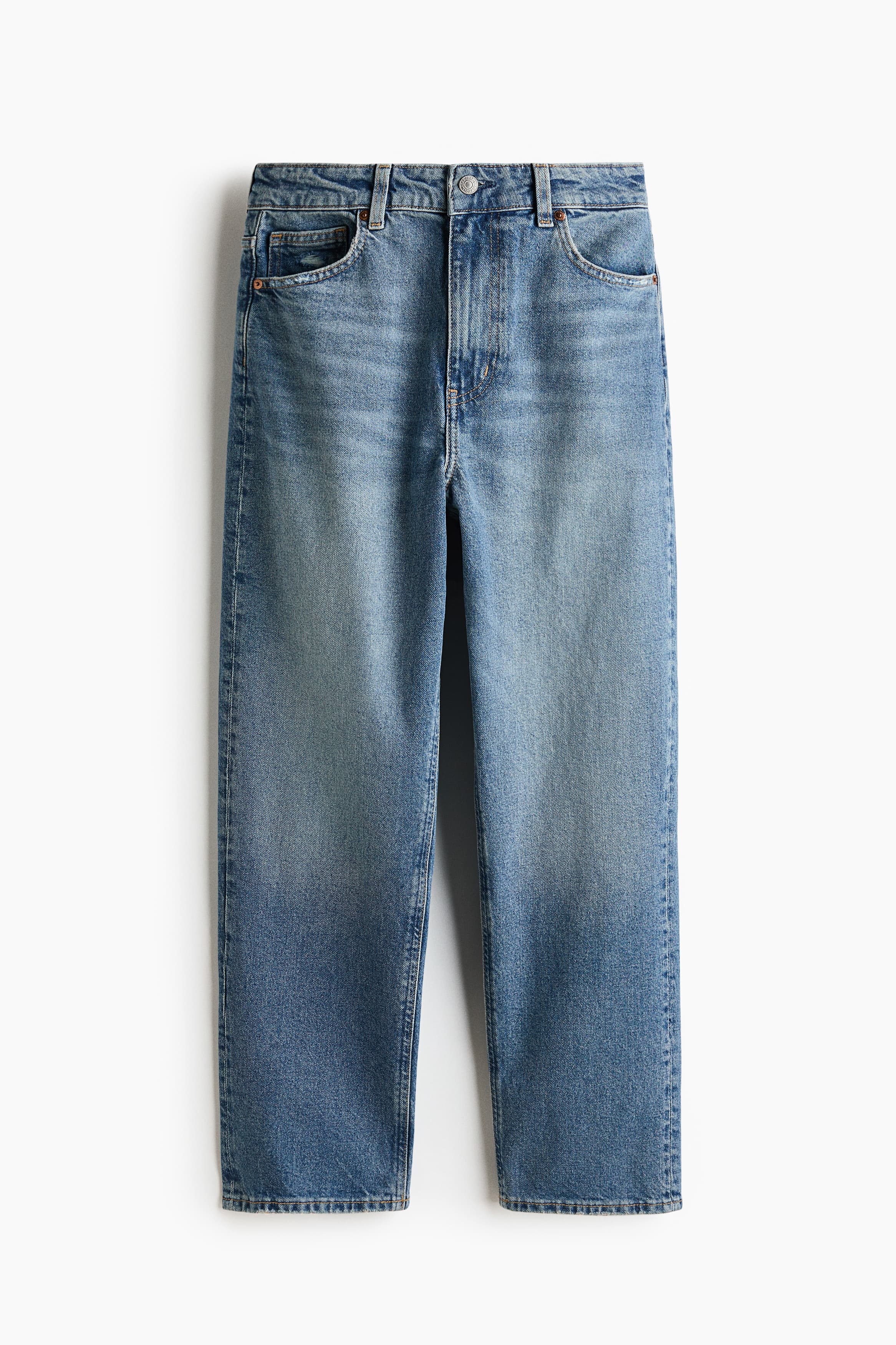 Mom Slim Fit High Waist Ankle Jeans