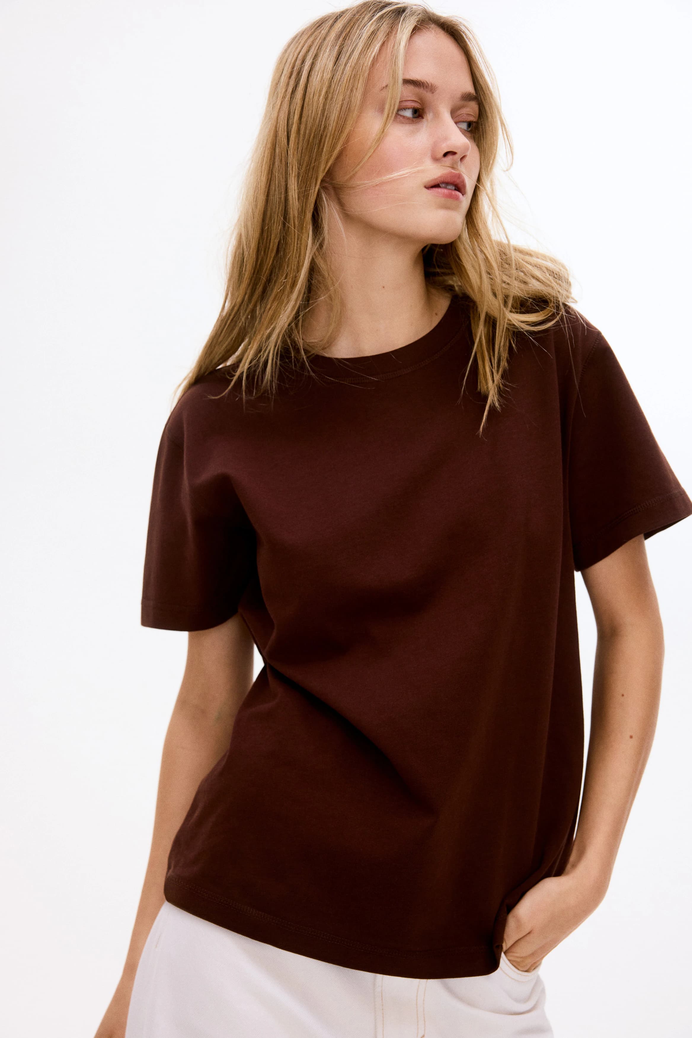 Oversized katoenen T-shirt