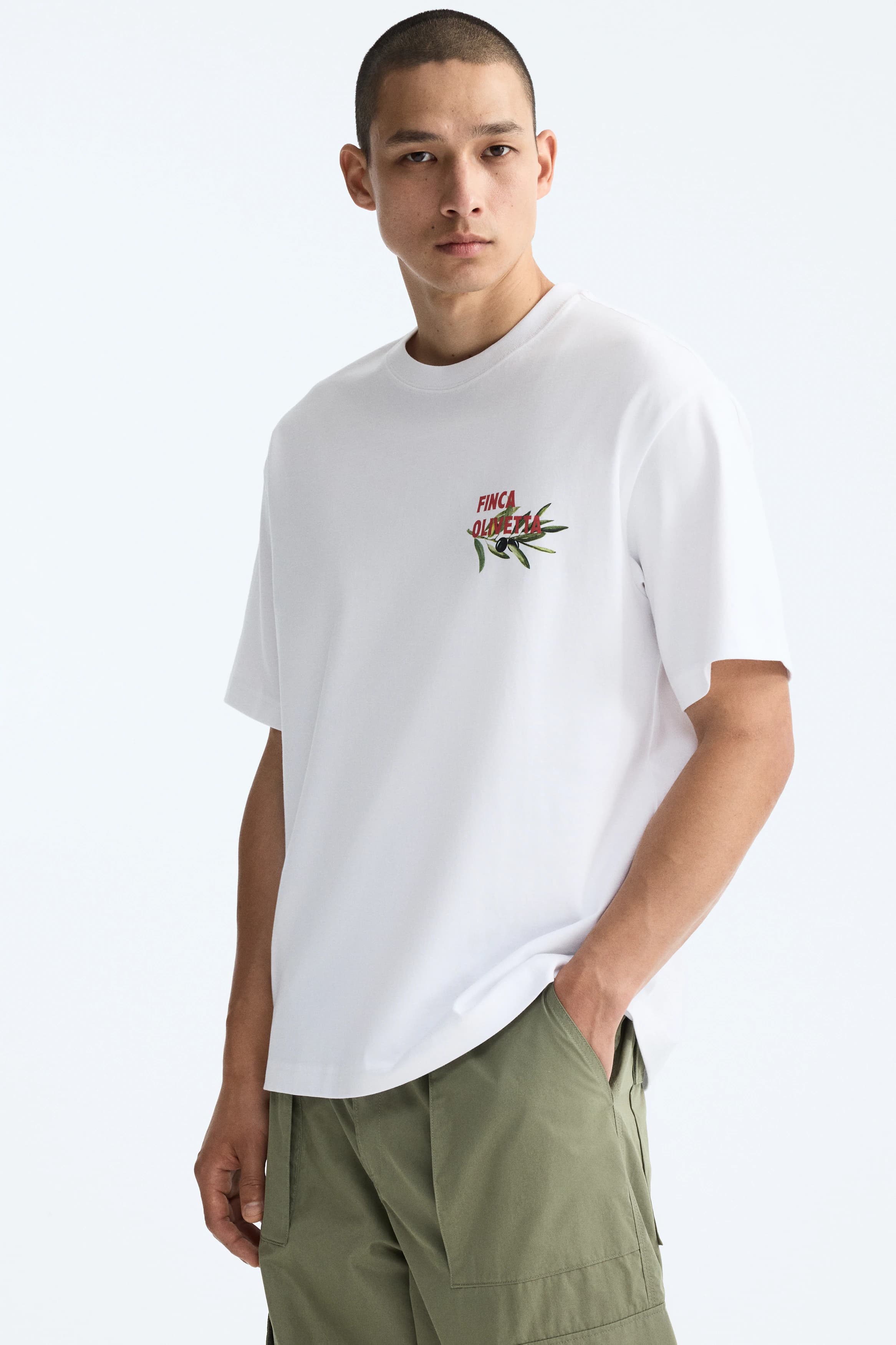 T-shirt met print - Loose Fit