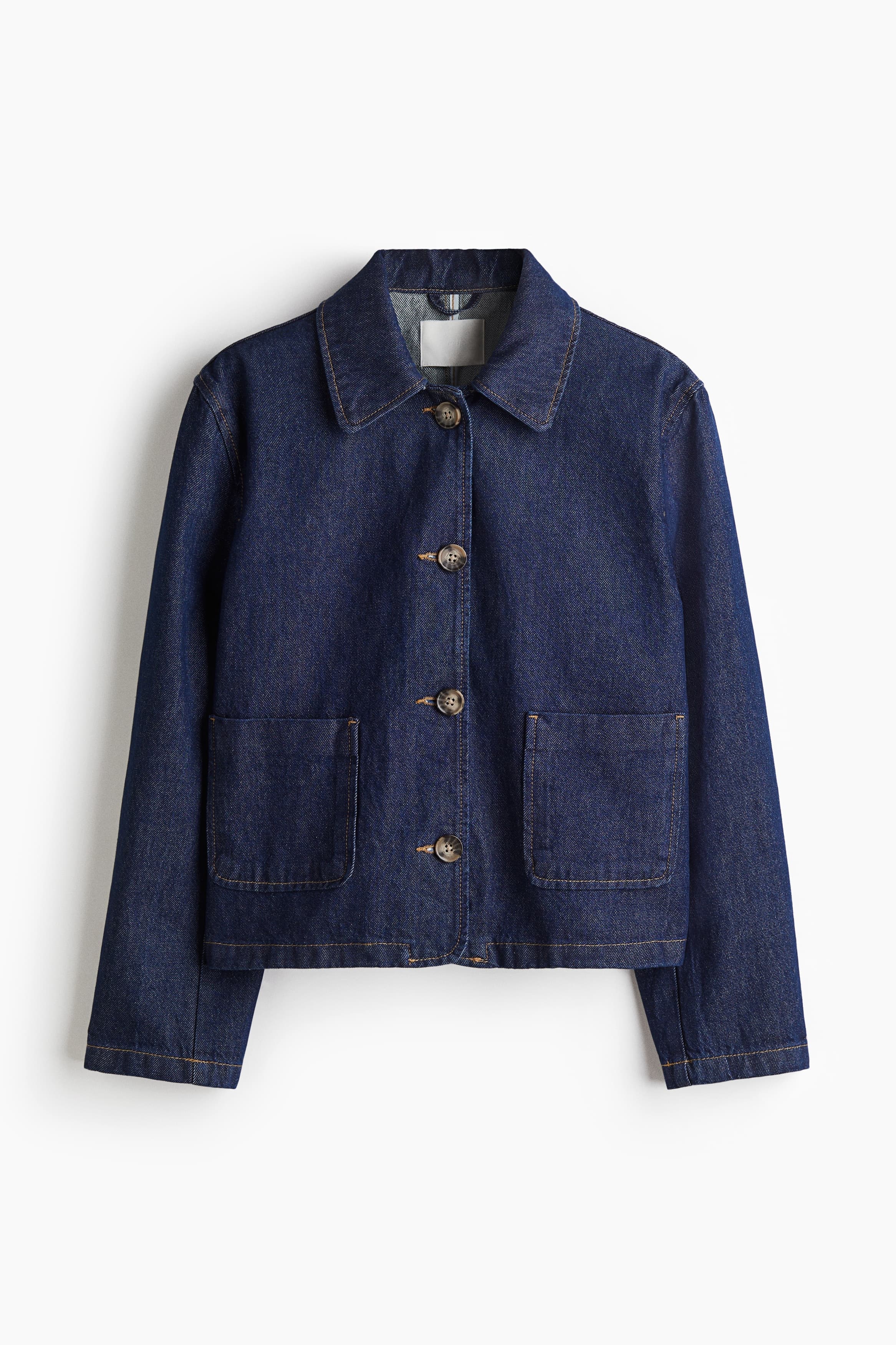 Twill jack met kraag