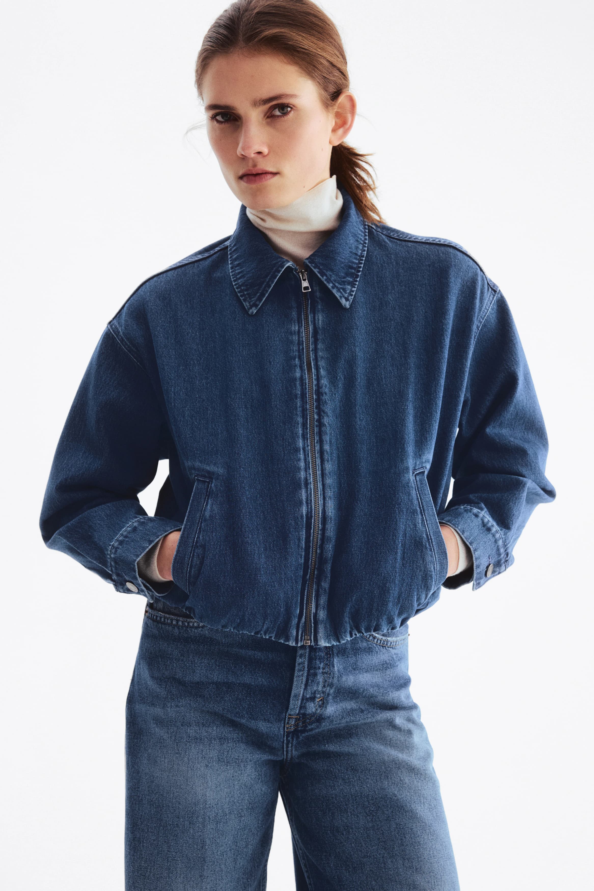 Oversized denim jack