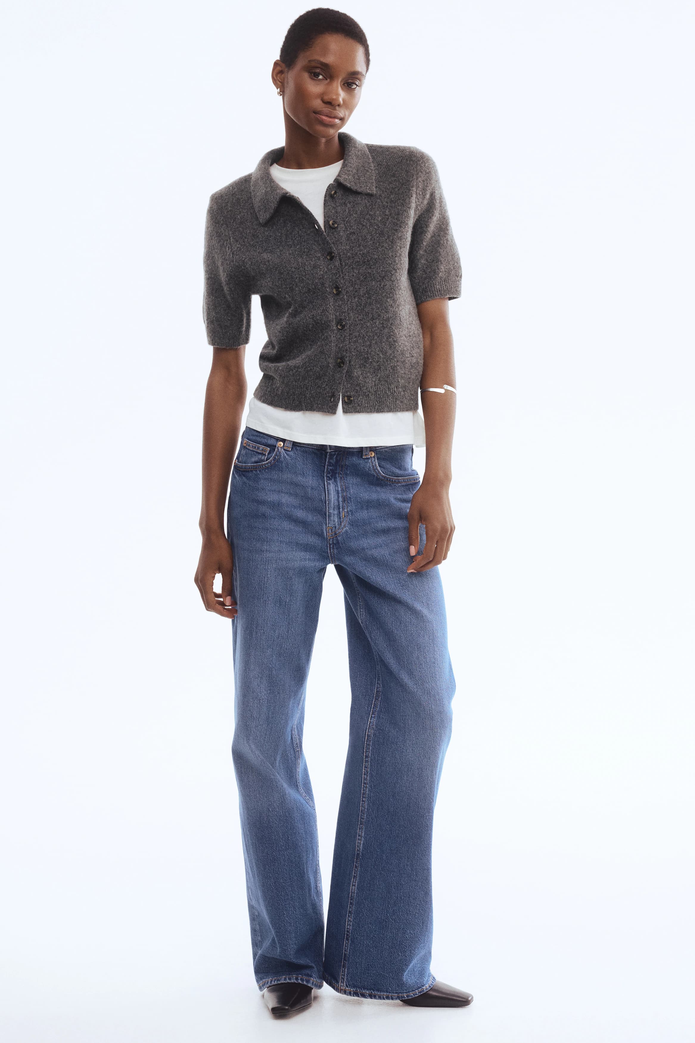 Vest met korte mouwen