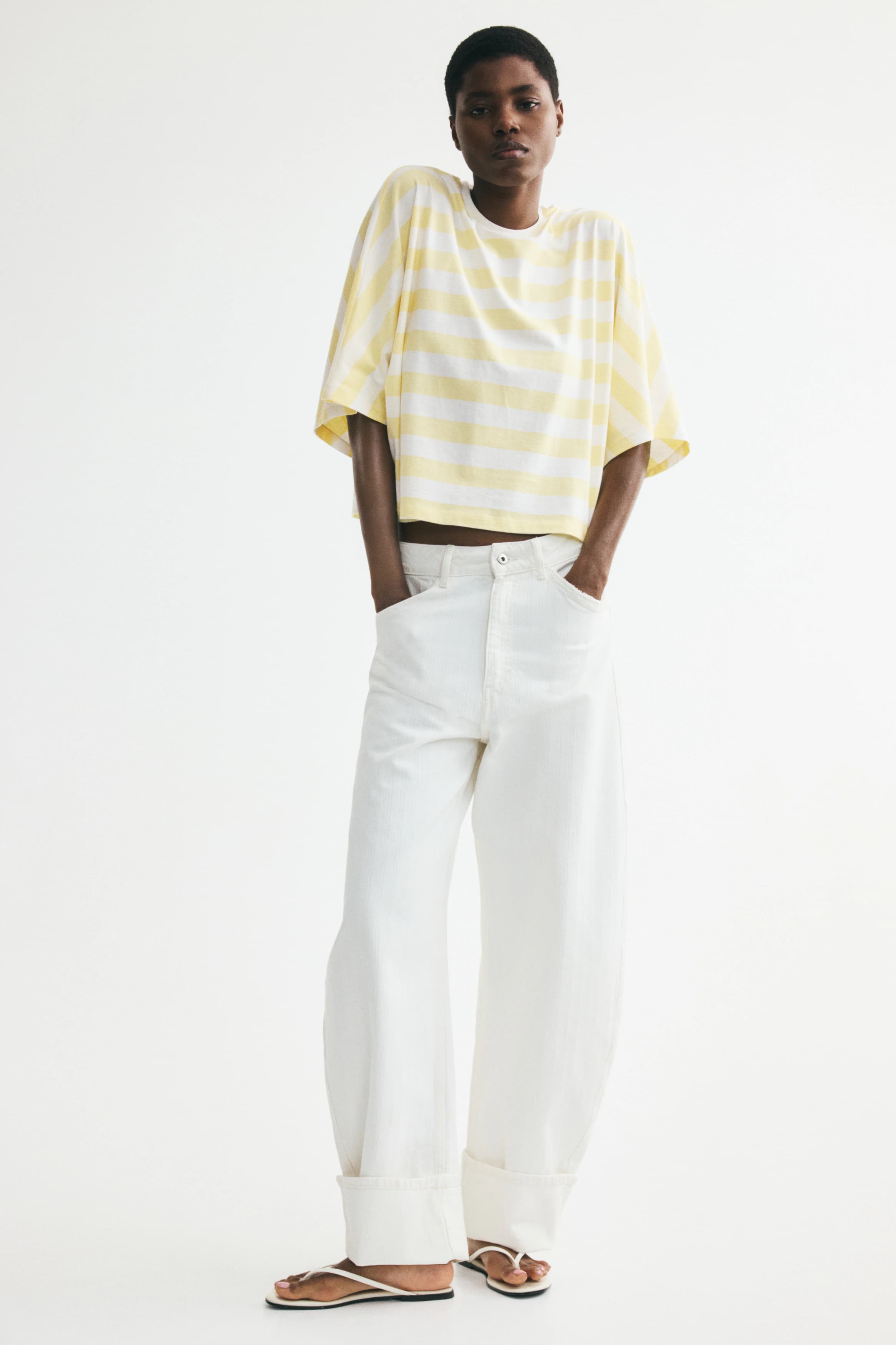 Oversized katoenen top