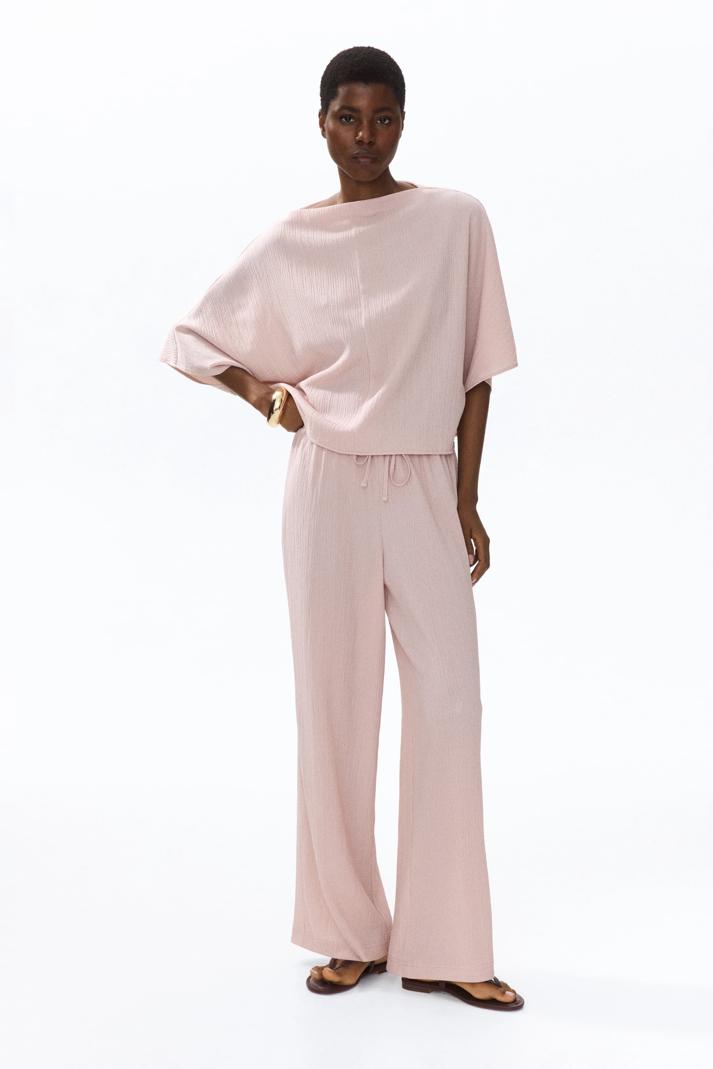 Wijde pull-on broek