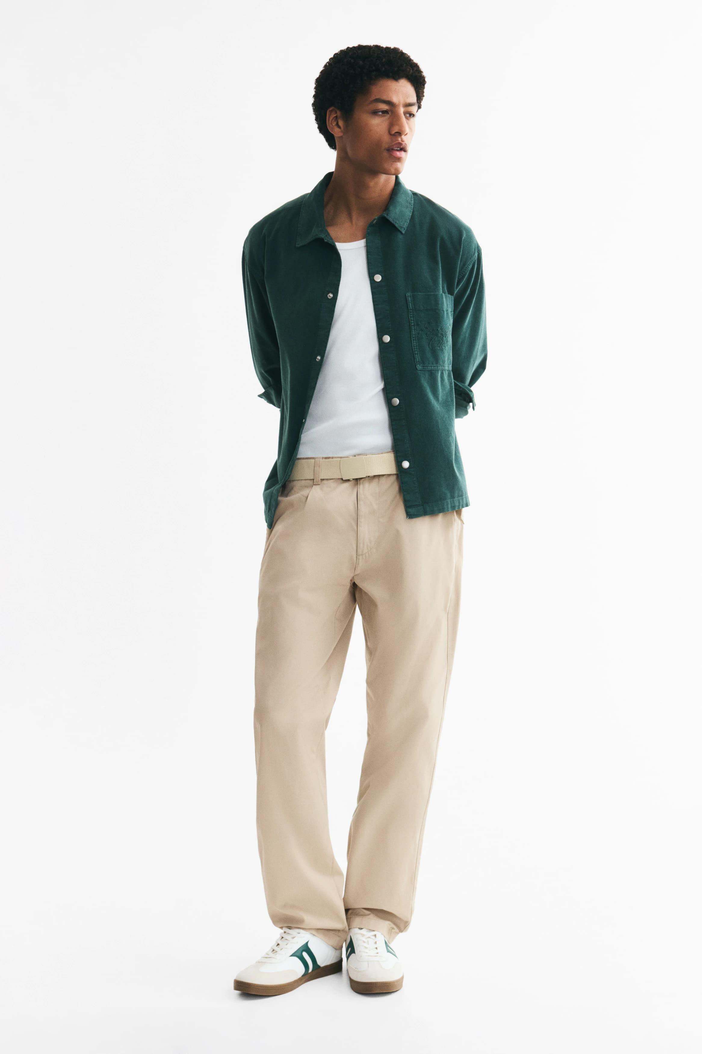 Chino van katoenen twill - Relaxed Fit