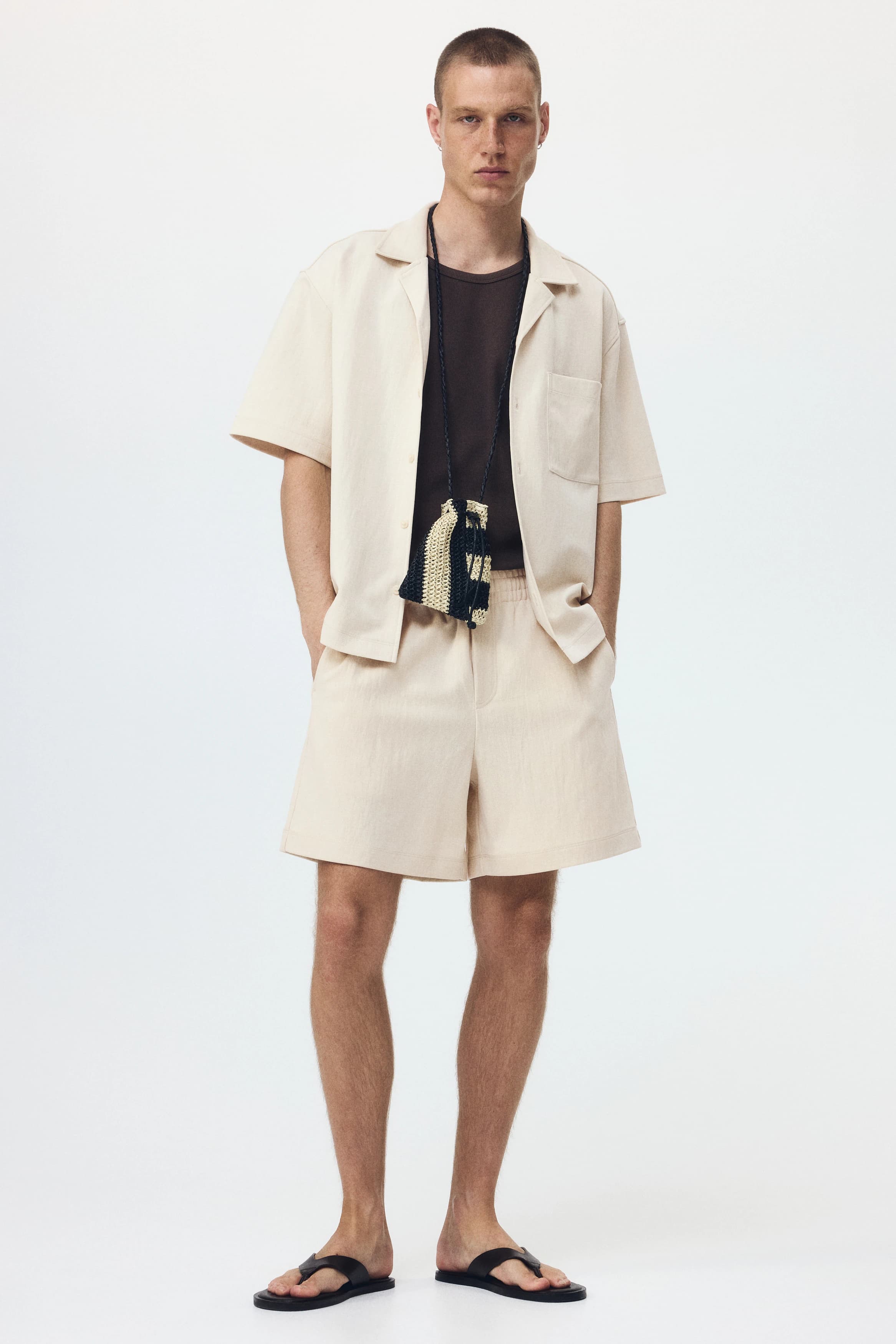 Short van interlocktricot - Relaxed Fit