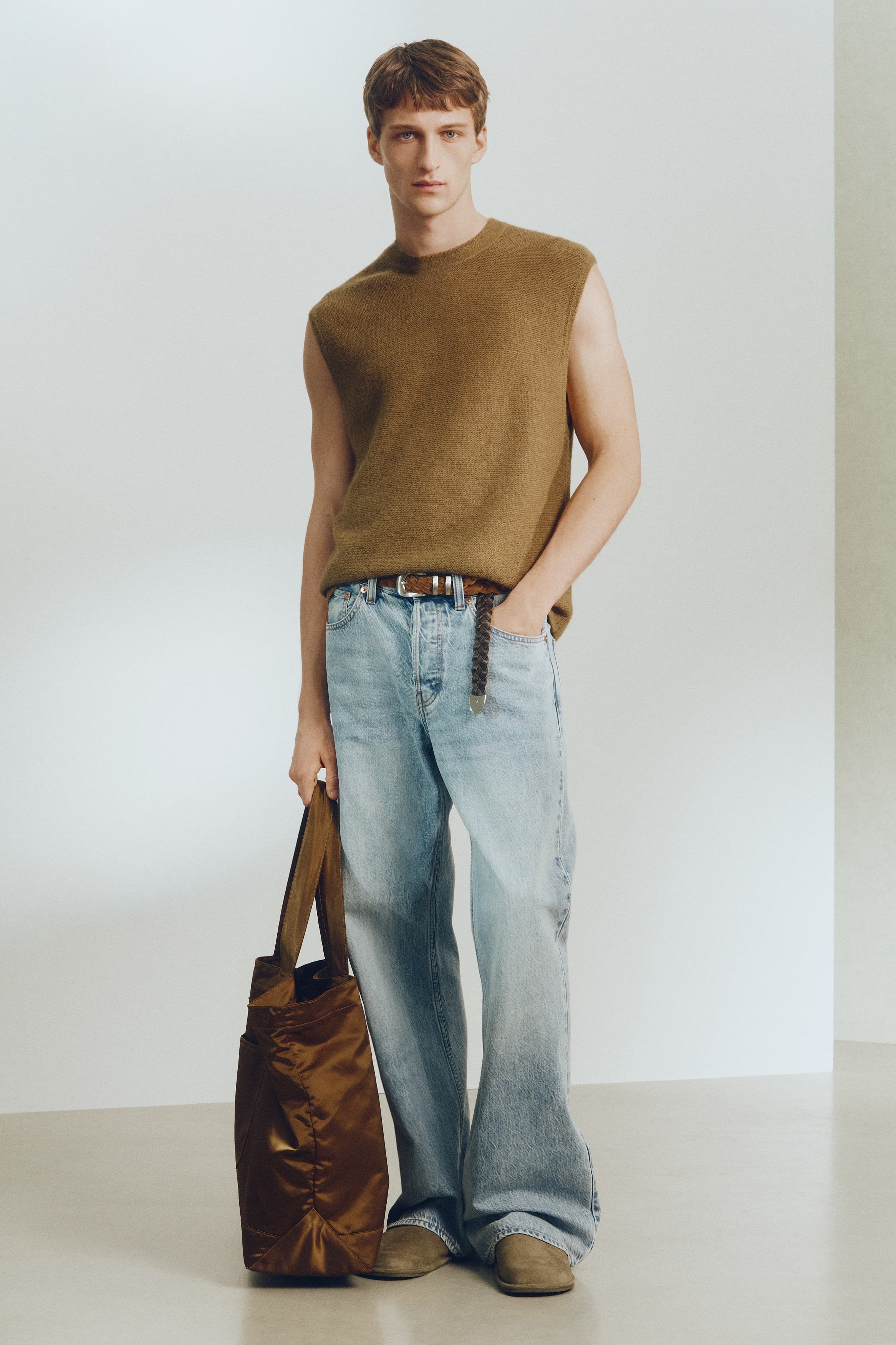 Averechts gebreide slip-over - Loose Fit
