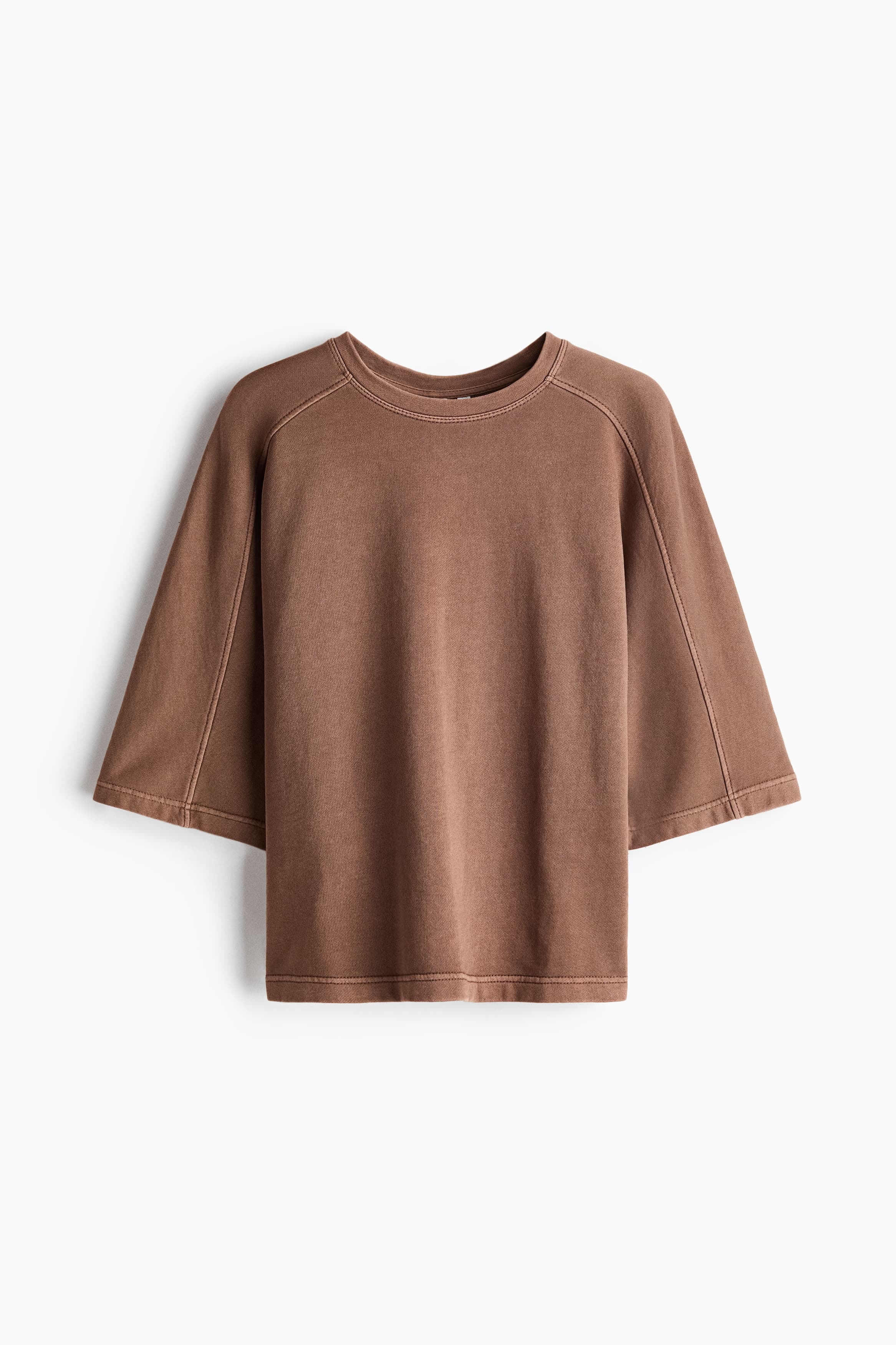 Katoenen sweater met korte mouwen